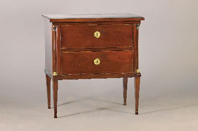 Image 26967726 - Kommode, Biedermeier, um 1820, Mahagonifurnier, z.T. massiv, teilweise auf Eichekorpus, ...