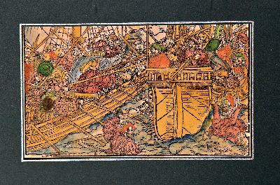 26967785k - Holzschnitt als Buchillustration aus: Polydorus Vergilius: Von den erfyndern der dyngen, ...