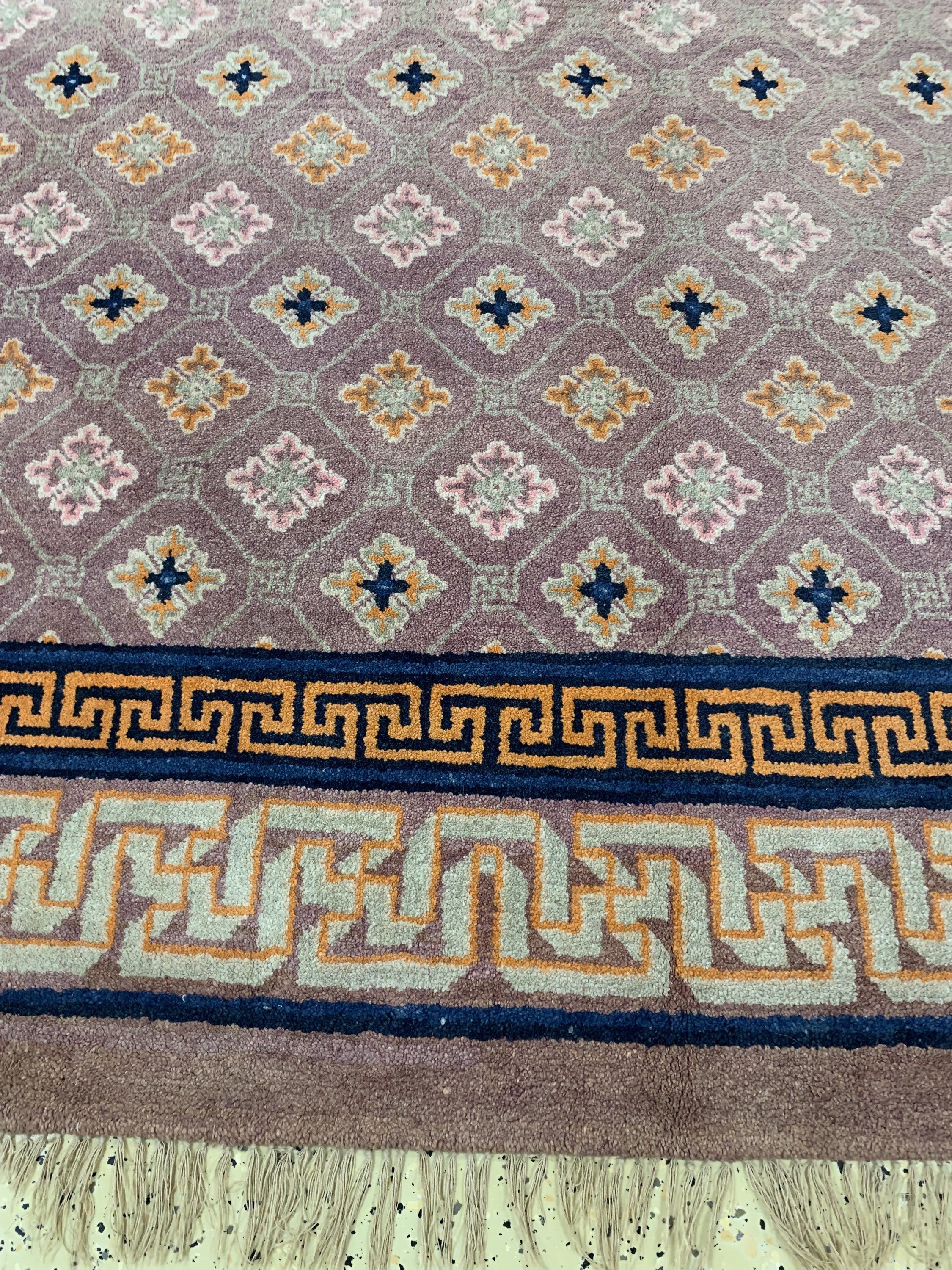 Detail b: Pao Tow antik, China, um 1900, Wolle auf Baumwolle, ca. 235 x 180 cm, verblasst, EHZ: 2