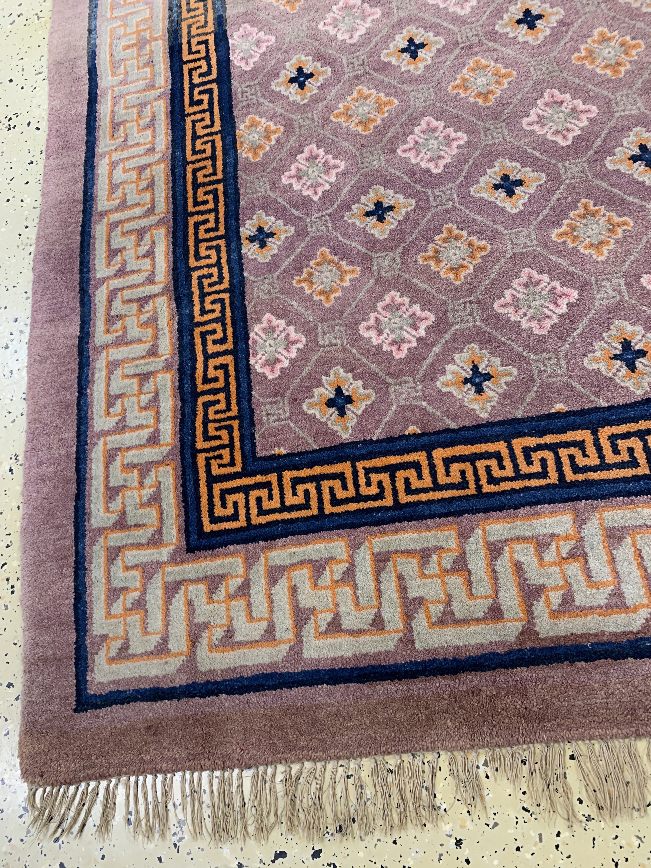 Detail c: Pao Tow antik, China, um 1900, Wolle auf Baumwolle, ca. 235 x 180 cm, verblasst, EHZ: 2
