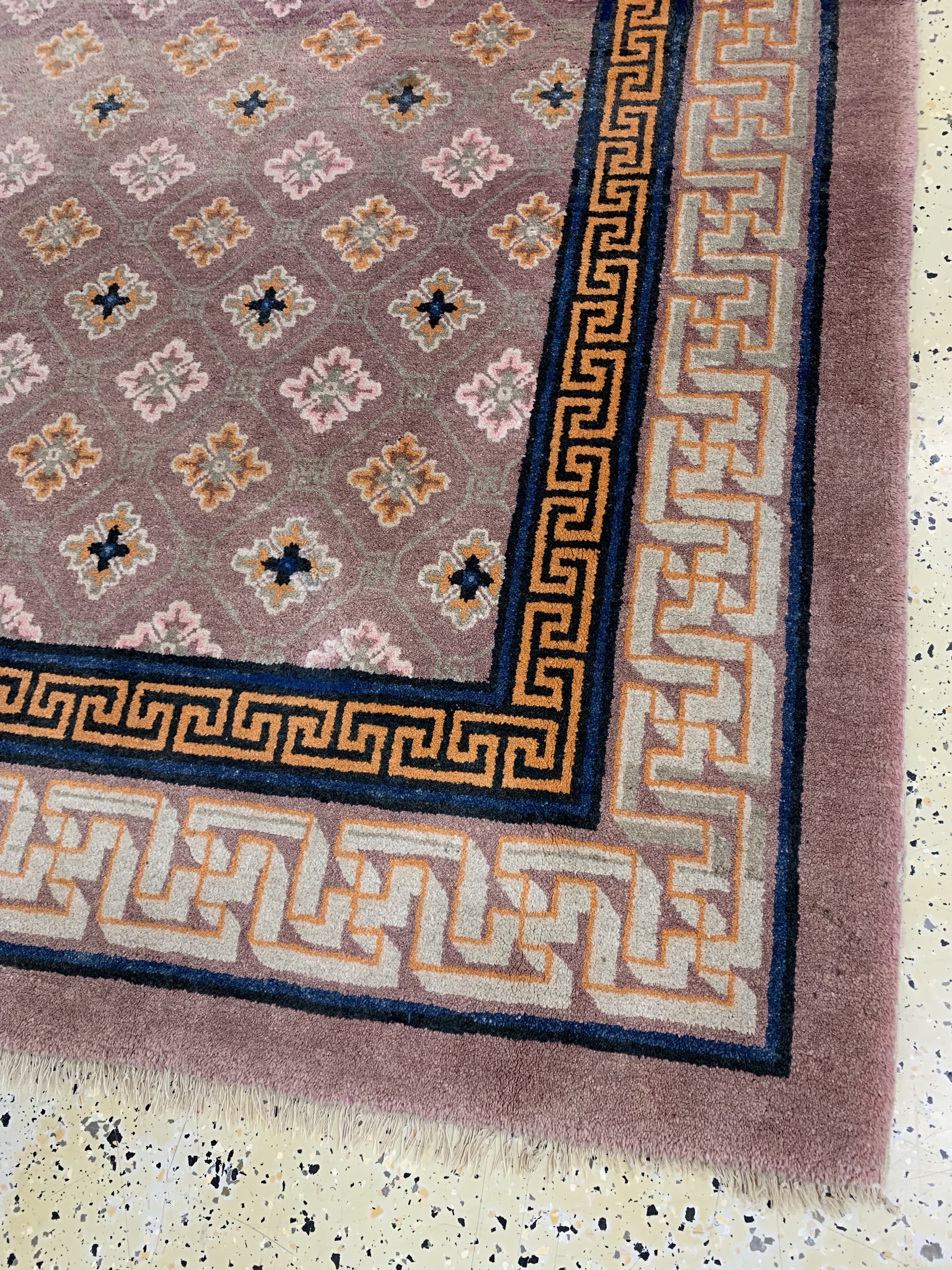 Detail d: Pao Tow antik, China, um 1900, Wolle auf Baumwolle, ca. 235 x 180 cm, verblasst, EHZ: 2