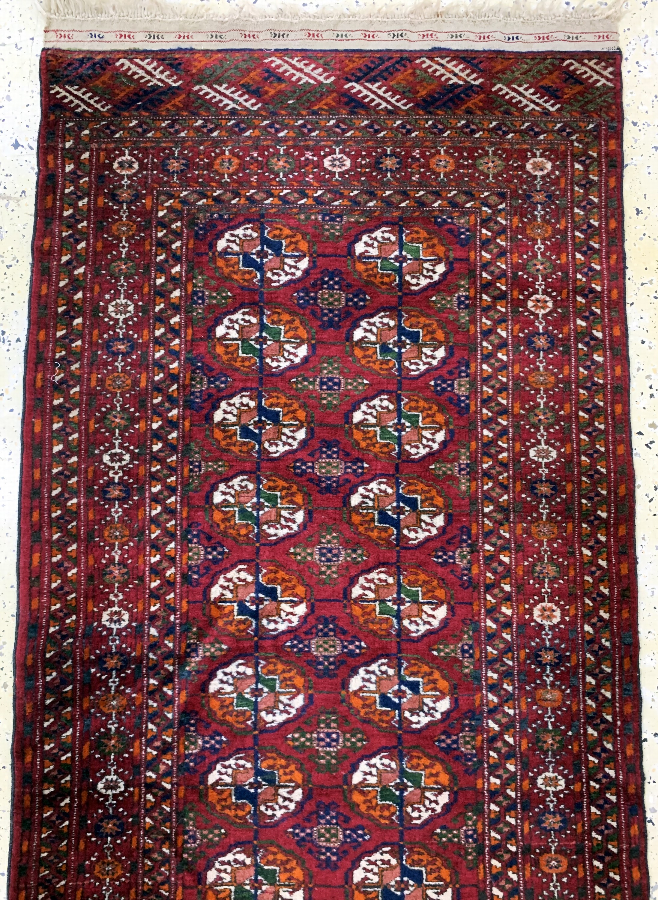 Detail a: Buchara, Rußland, Mitte 20.Jhd, Wolle auf Wolle, ca. 335 x 85 cm, EHZ: 2