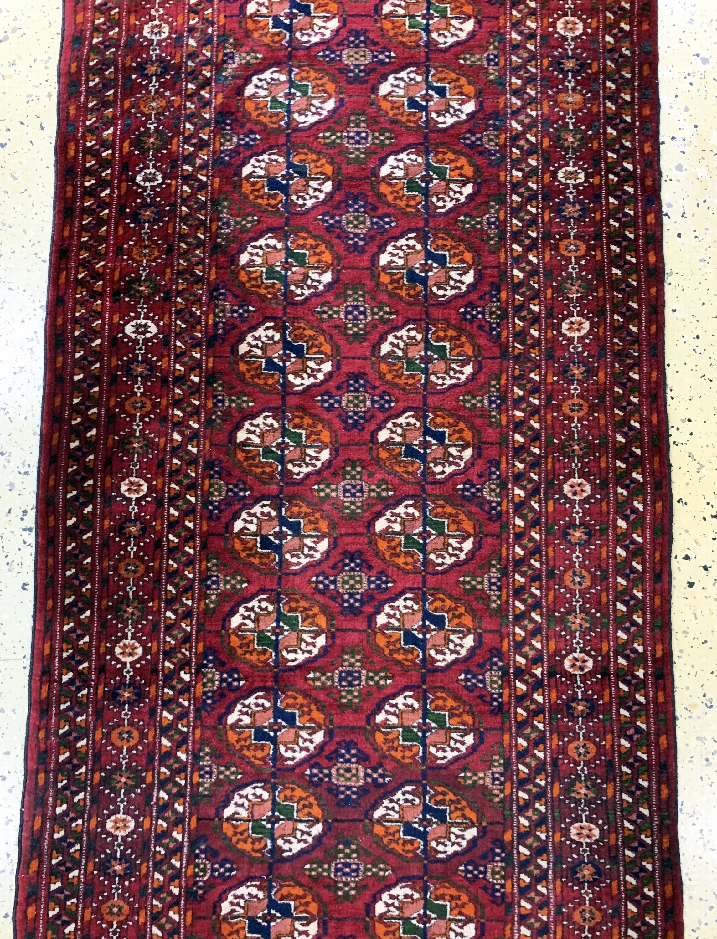 Detail b: Buchara, Rußland, Mitte 20.Jhd, Wolle auf Wolle, ca. 335 x 85 cm, EHZ: 2