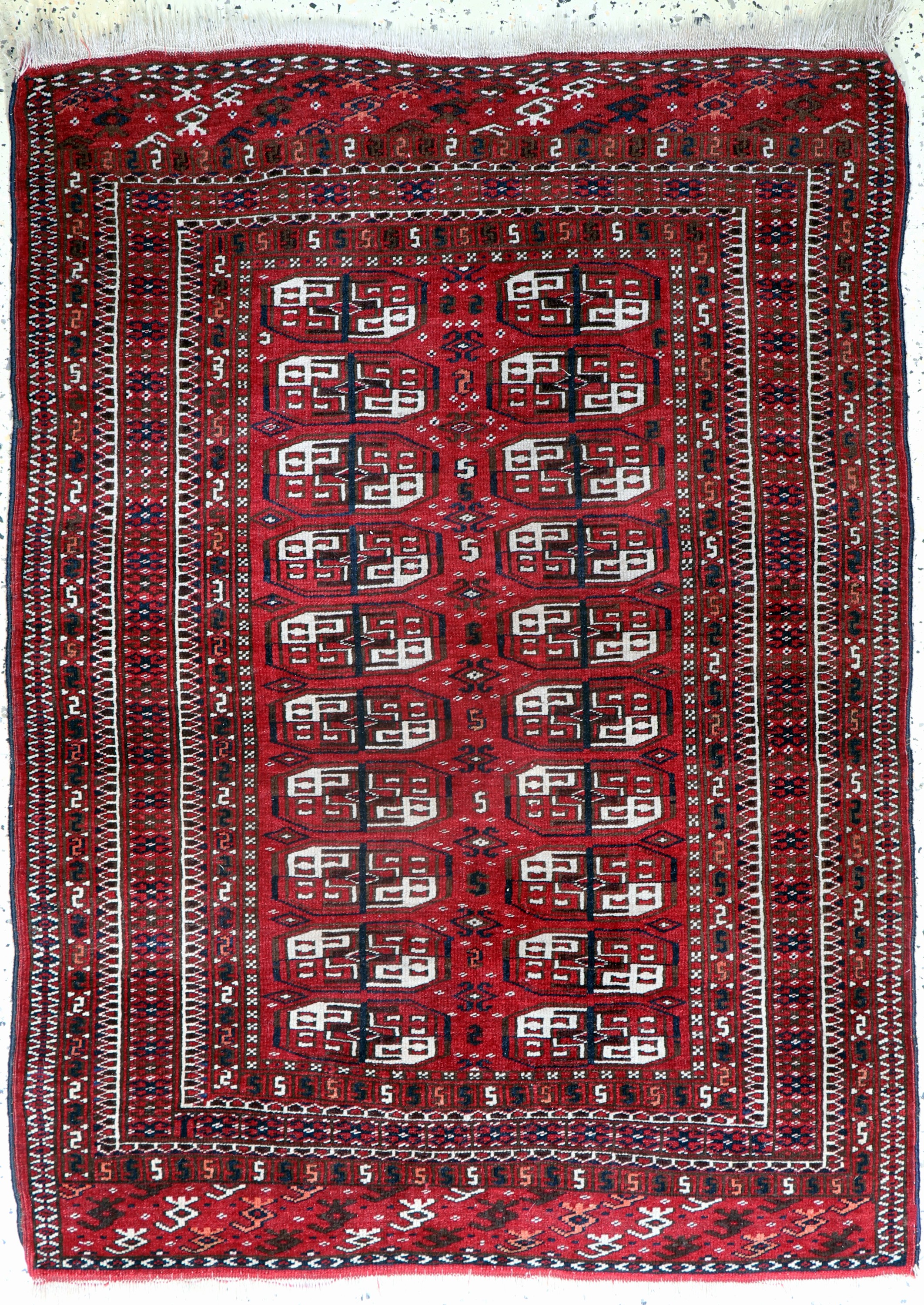 Yomud alt, Turkmenistan, Anfang 20.Jhd, Wolle auf Wolle, ca. 150 x 110 cm, EHZ: 2
