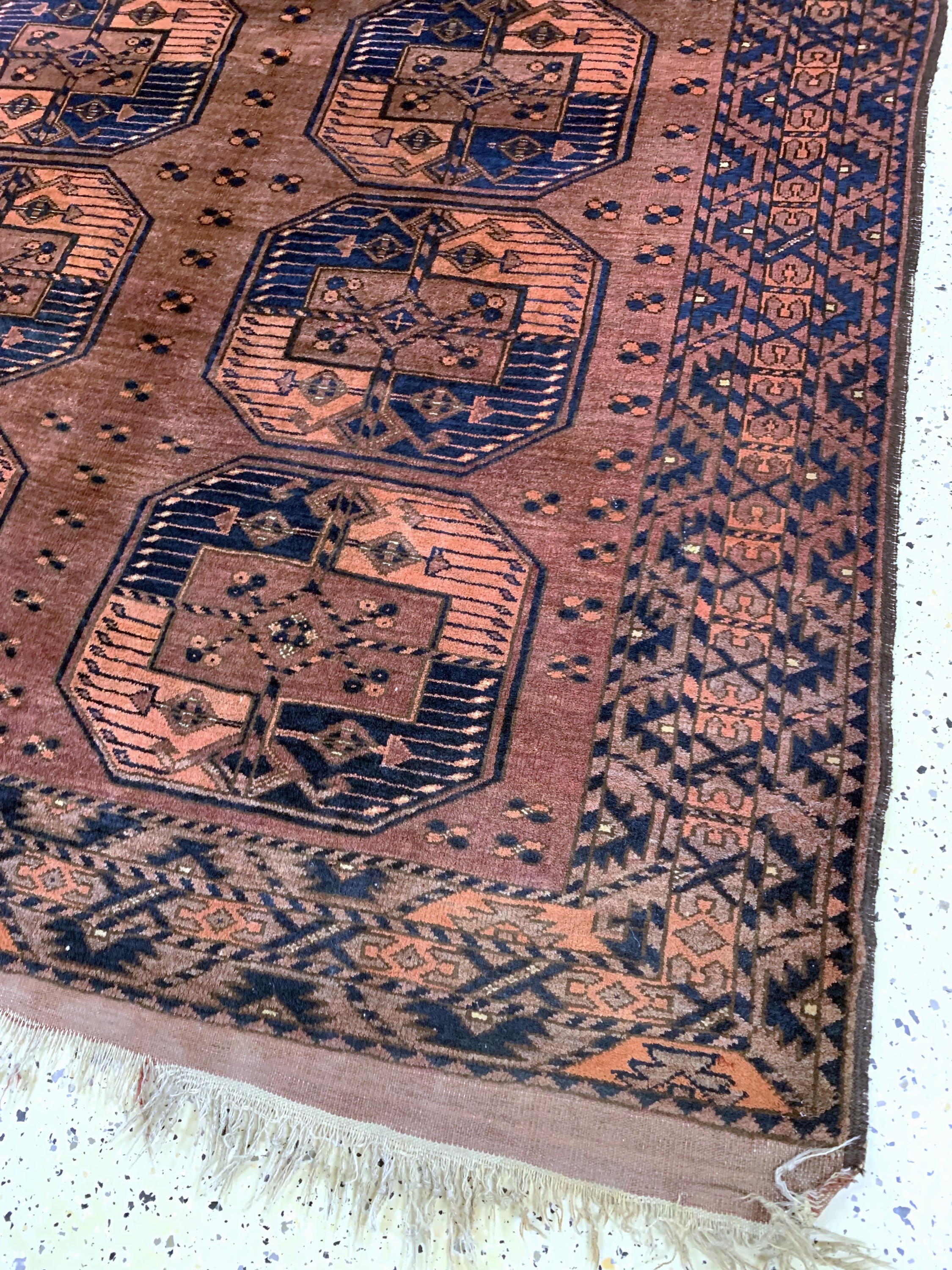 Detail a: Ersari alt, Afghanistan, Anfang 20.Jhd, Wolle auf Wolle, ca. 230 x 160 cm, EHZ: 2