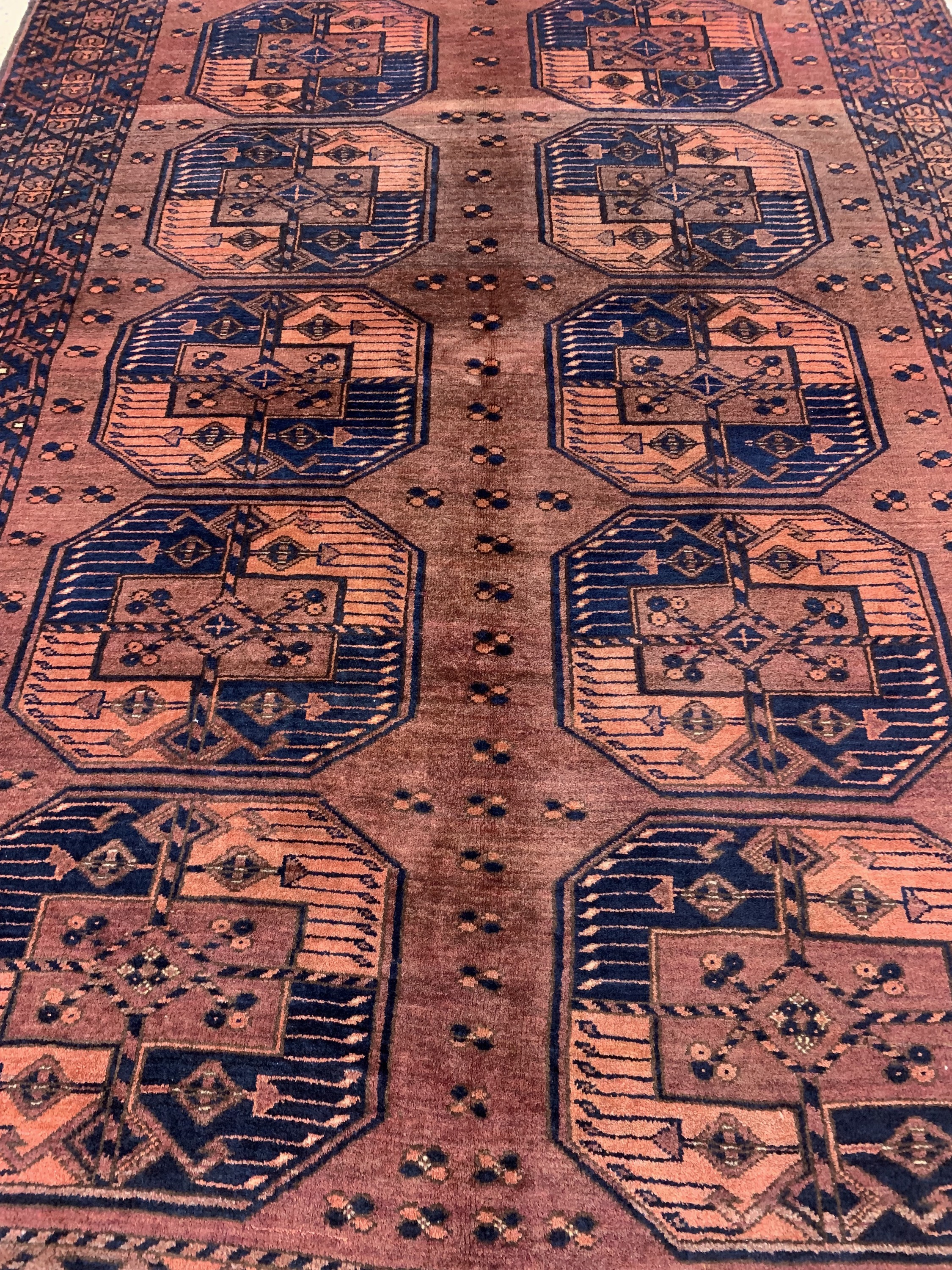 Detail e: Ersari alt, Afghanistan, Anfang 20.Jhd, Wolle auf Wolle, ca. 230 x 160 cm, EHZ: 2