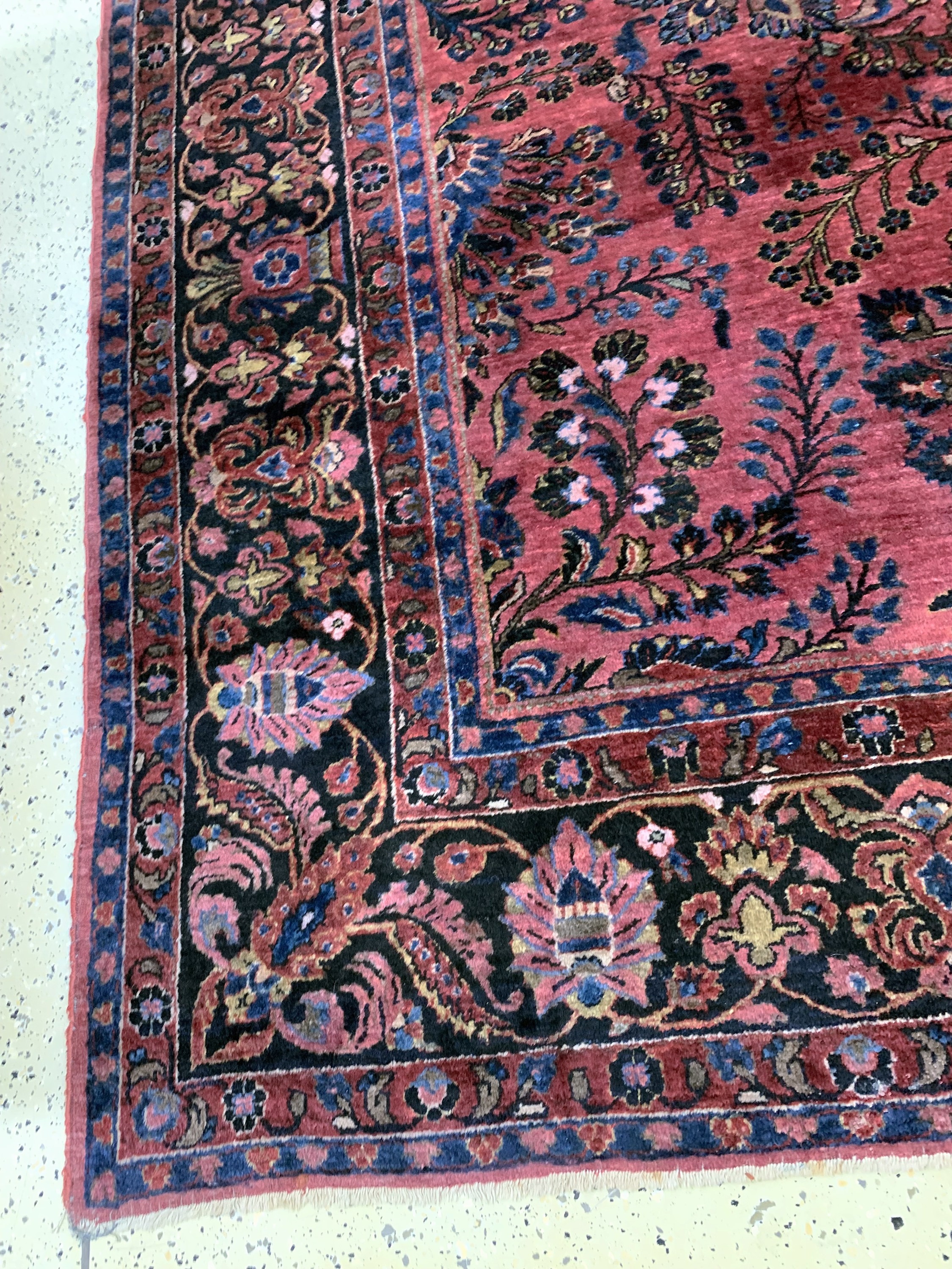 Detail c: Us Re-Import Sarogh antik, Persien, um 1900, Korkwolle auf Baumwolle, ca. 353 x 275 cm, EHZ: 2