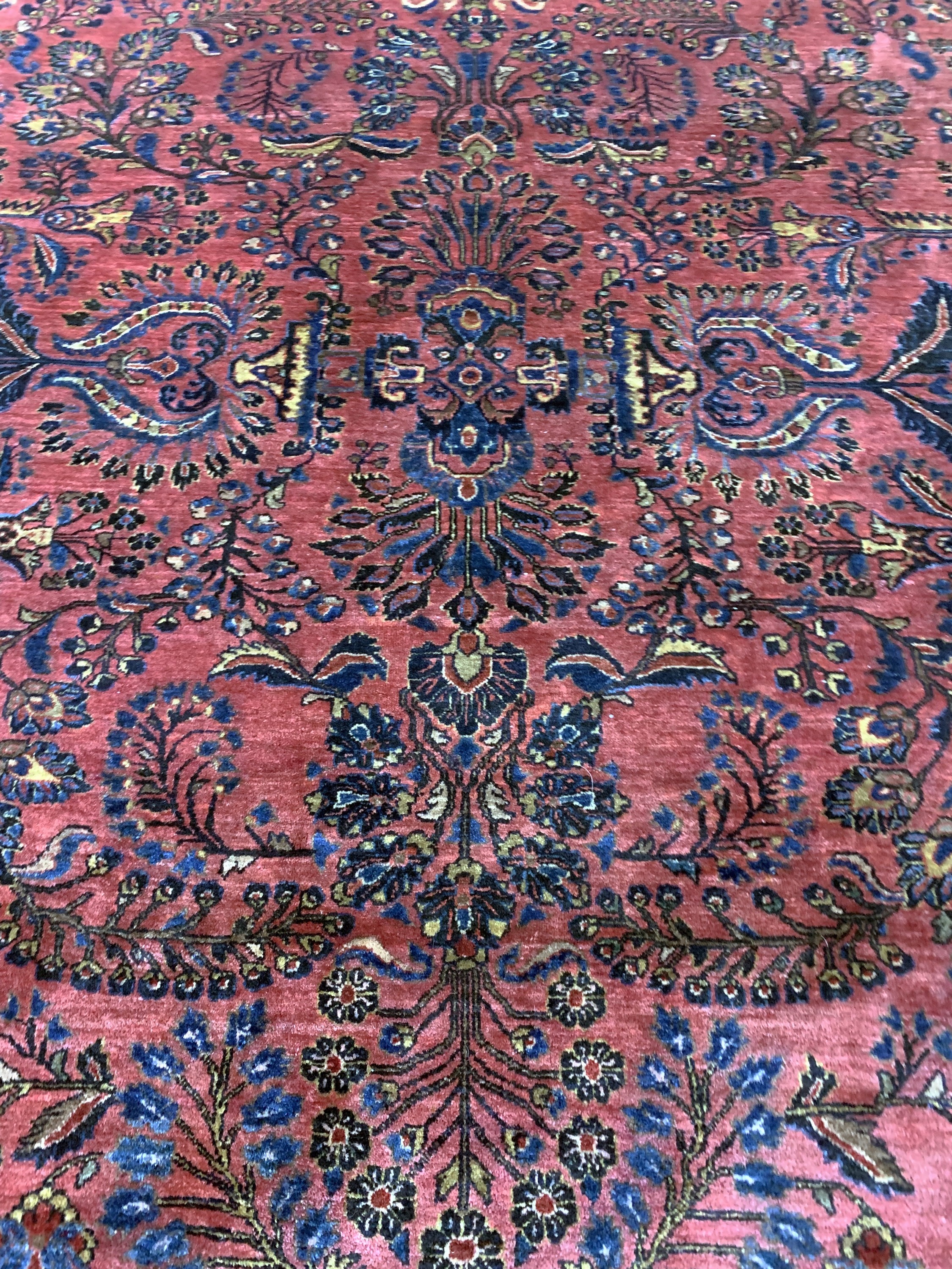Detail d: Us Re-Import Sarogh antik, Persien, um 1900, Korkwolle auf Baumwolle, ca. 353 x 275 cm, EHZ: 2