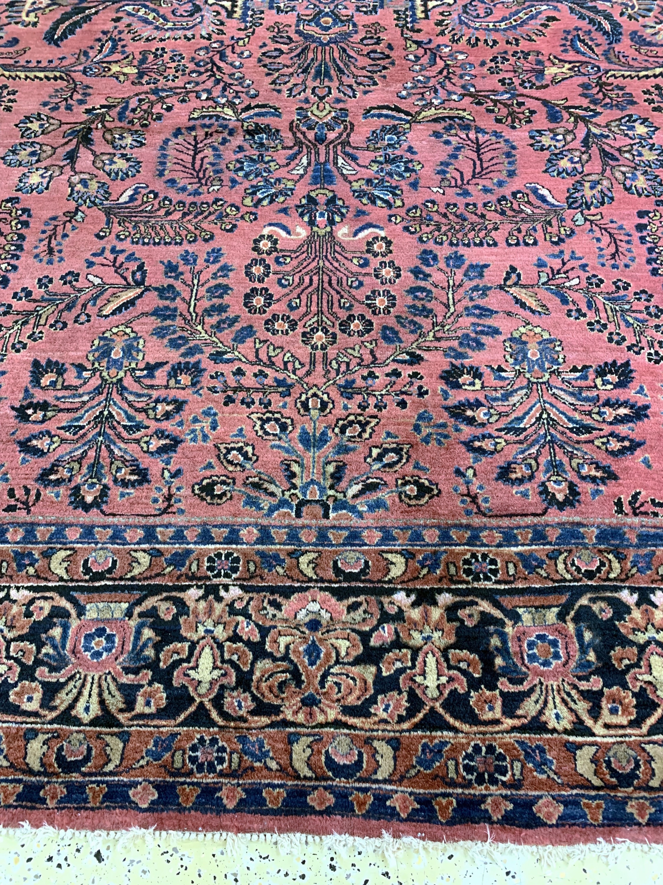 Detail f: Us Re-Import Sarogh antik, Persien, um 1900, Korkwolle auf Baumwolle, ca. 353 x 275 cm, EHZ: 2