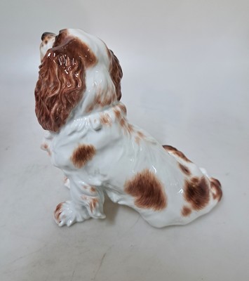 26967819c - Porzellanfigur Spaniel, Meissen, 20.Jh., Porzellan, Nr. 78869, handbemalt, H. 15 cm