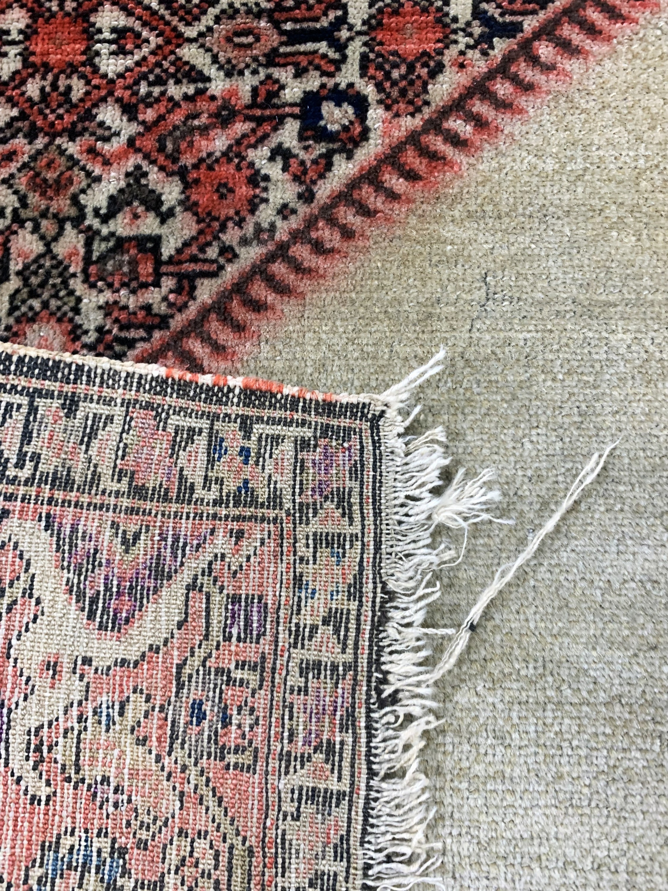 Detail h: Malayer antik, Persien, 19.Jhd, Wolle auf Baumwolle, ca. 295 x 170 cm, EHZ: 4