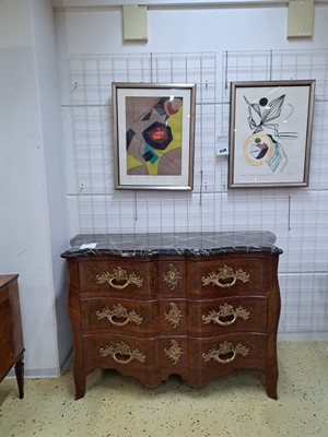 26967966a - Kommode, Louis XIV, Frankreich, um 1900, Mahagonifurnier, dreischübiger Korpus, mit ...