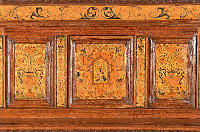 26967968a - Kölner Überbauschrank, Renaissance, 17.Jh., Eiche massiv, zweitüriges ...