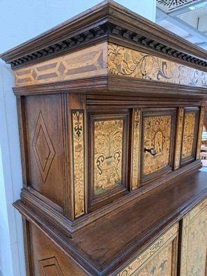 26967968d - Kölner Überbauschrank, Renaissance, 17.Jh., Eiche massiv, zweitüriges ...