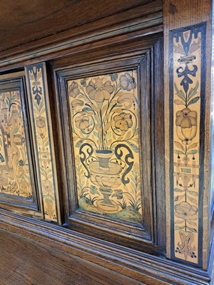 26967968g - Kölner Überbauschrank, Renaissance, 17.Jh., Eiche massiv, zweitüriges ...