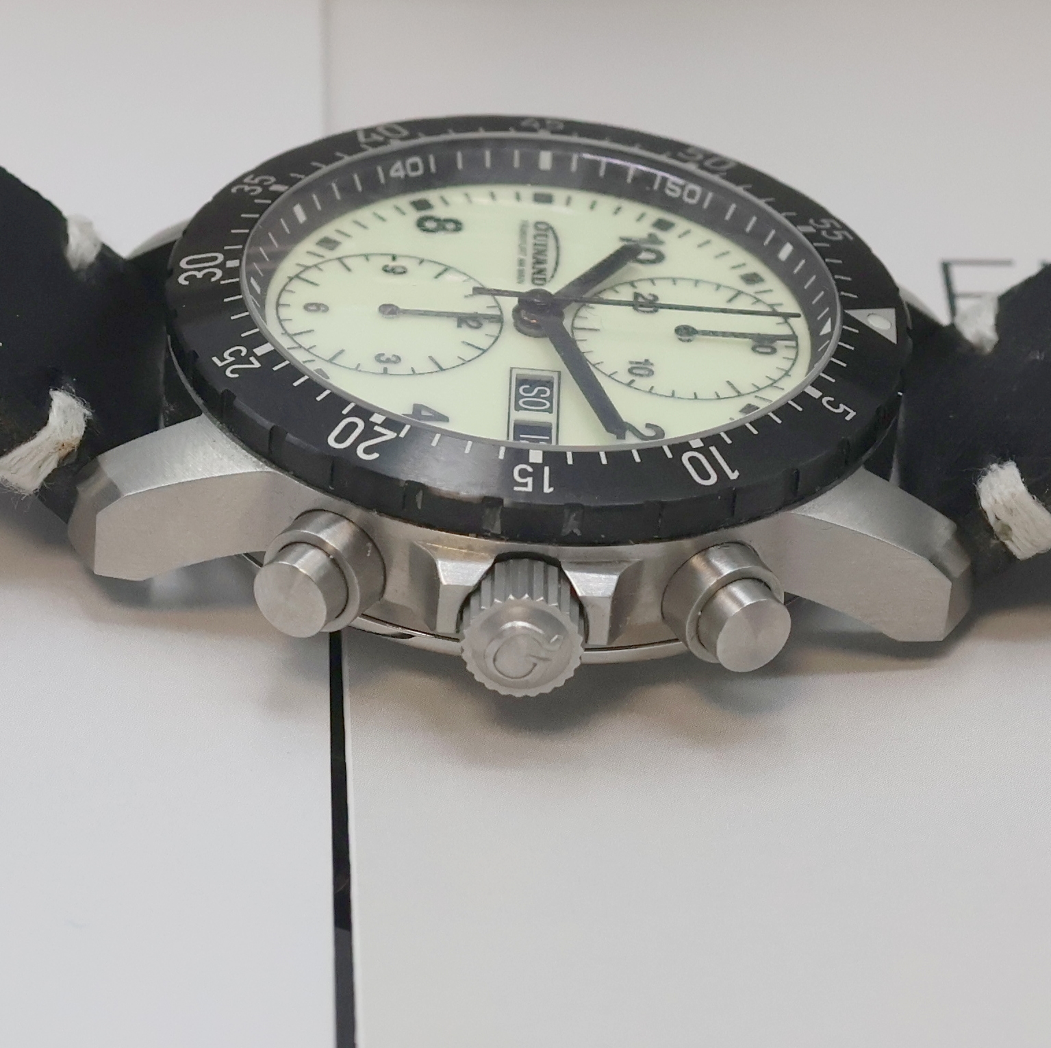 Detail c: GUINAND HS108 auf 50 Stück limitierter Armbandchronograph, Schweiz/Deutschland verk. lt. beil. Pap. 11/2024, Automatik, Edelstahlgeh. inkl. orig. ...