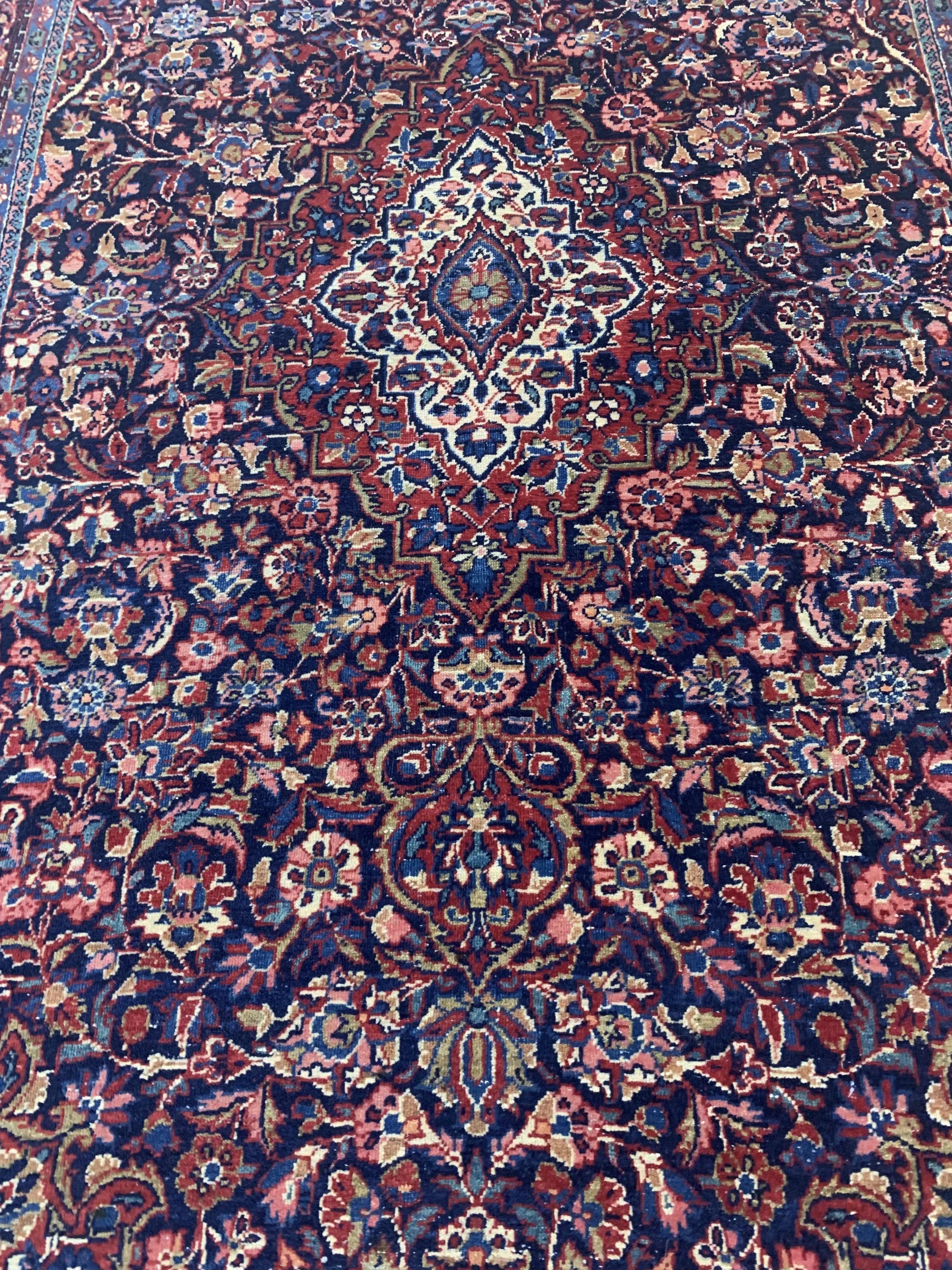 Detail c: Keschan alt fein, Persien, Anfang 20.Jhd, Wolle auf Baumwolle, ca. 200 x 125 cm, gereinigt, EHZ: 2-3