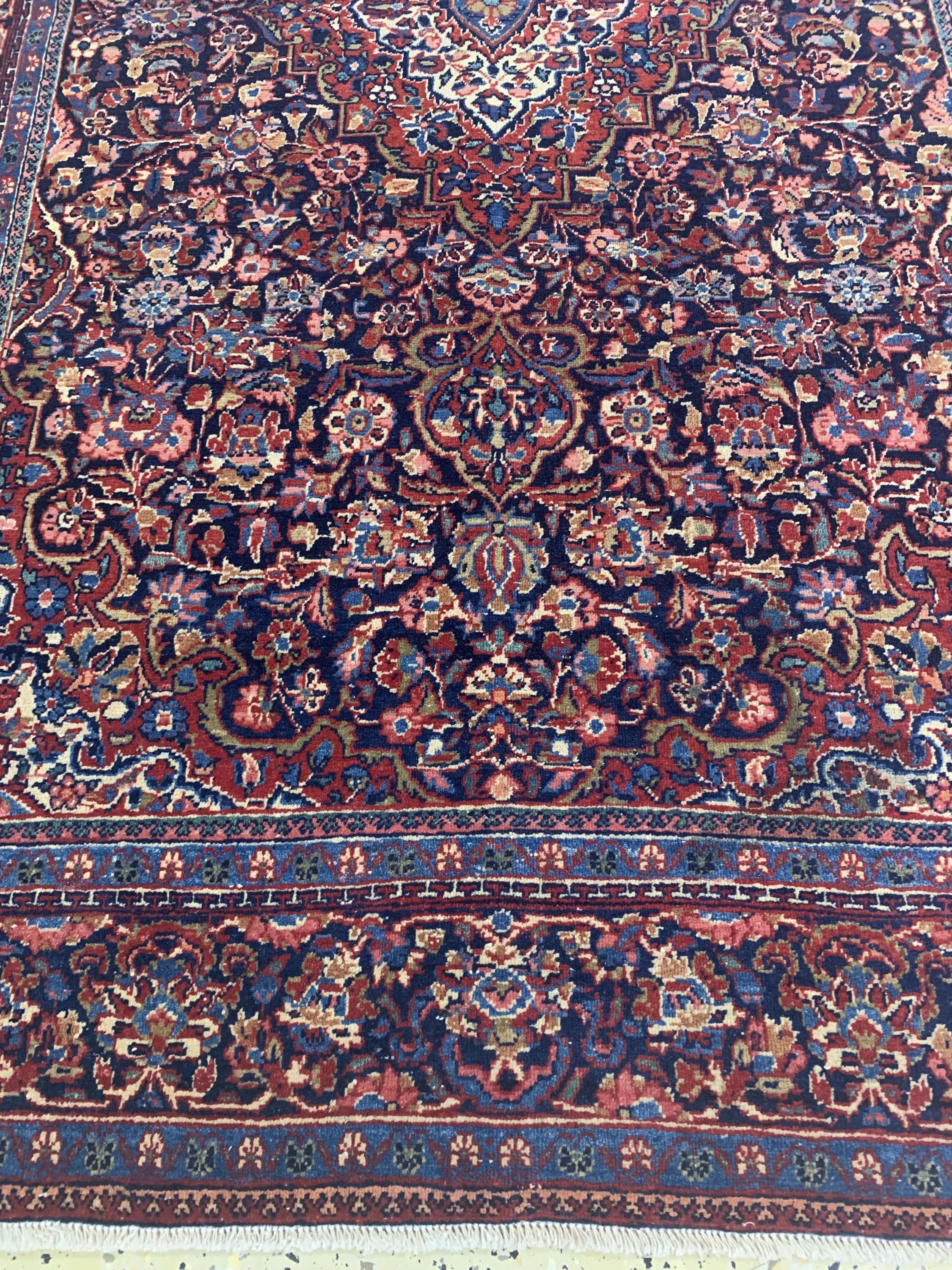 Detail f: Keschan alt fein, Persien, Anfang 20.Jhd, Wolle auf Baumwolle, ca. 200 x 125 cm, gereinigt, EHZ: 2-3