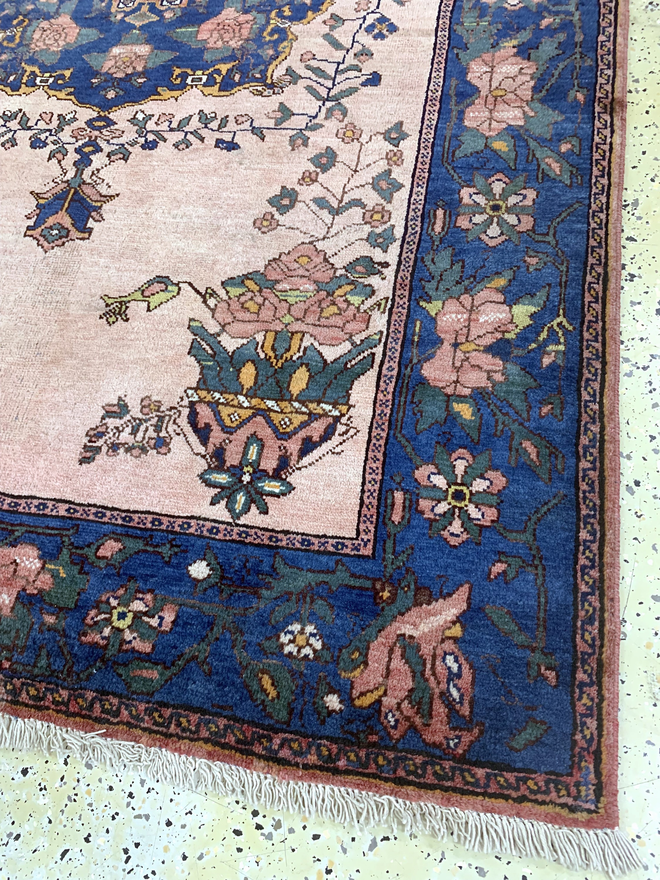 Detail d: Bachtiar alt, Persien, Anfang 20.Jhd, Wolleauf Baumwolle, ca. 205 x 154 cm, gereinigt, EHZ: 2-3, (restauriert)