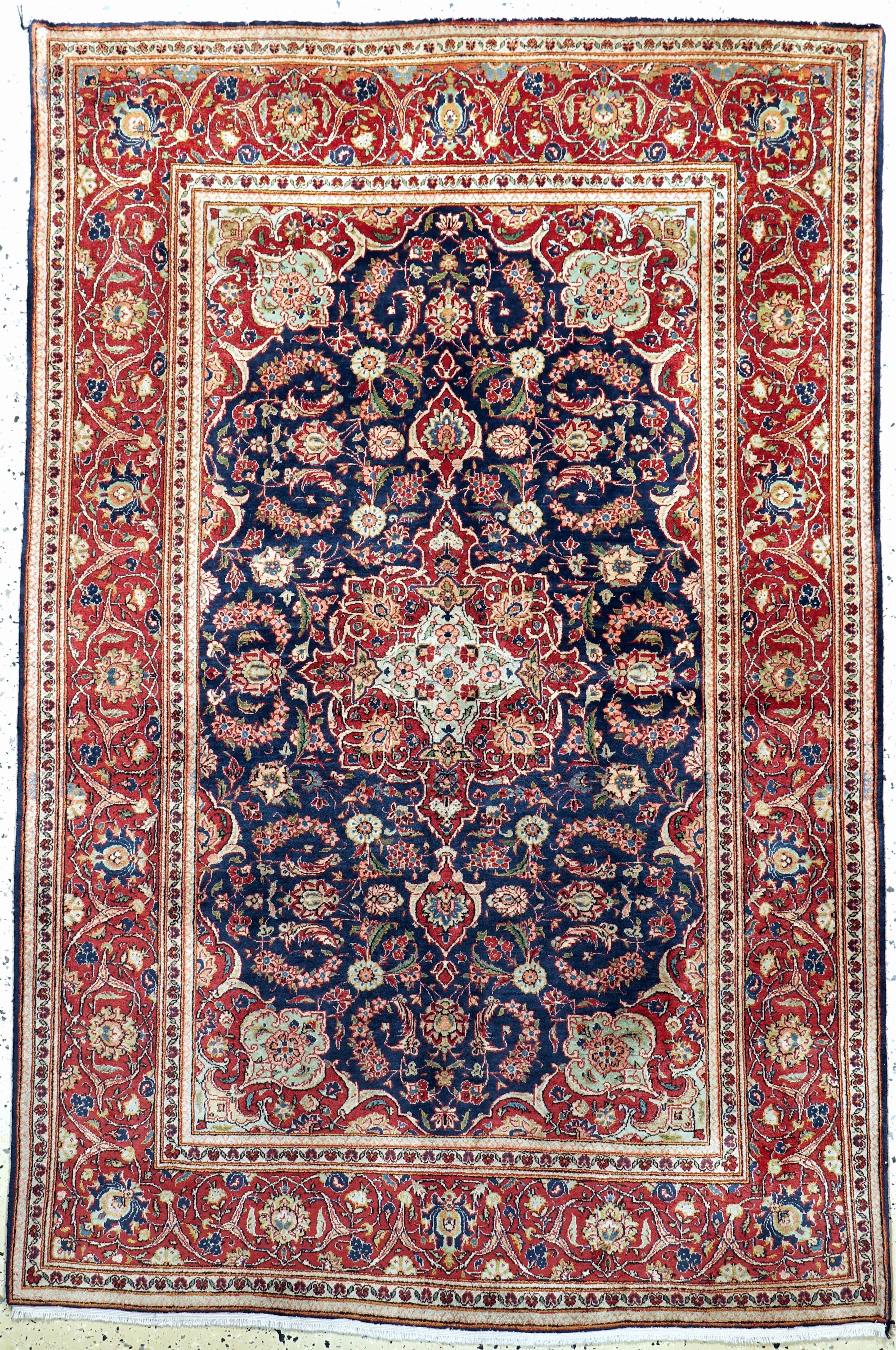 Keschan Kork alt, Persien, Anfang 20.Jhd, Korkwolle auf Baumwolle, ca. 200 x 135 cm, gereinigt, EHZ: 2