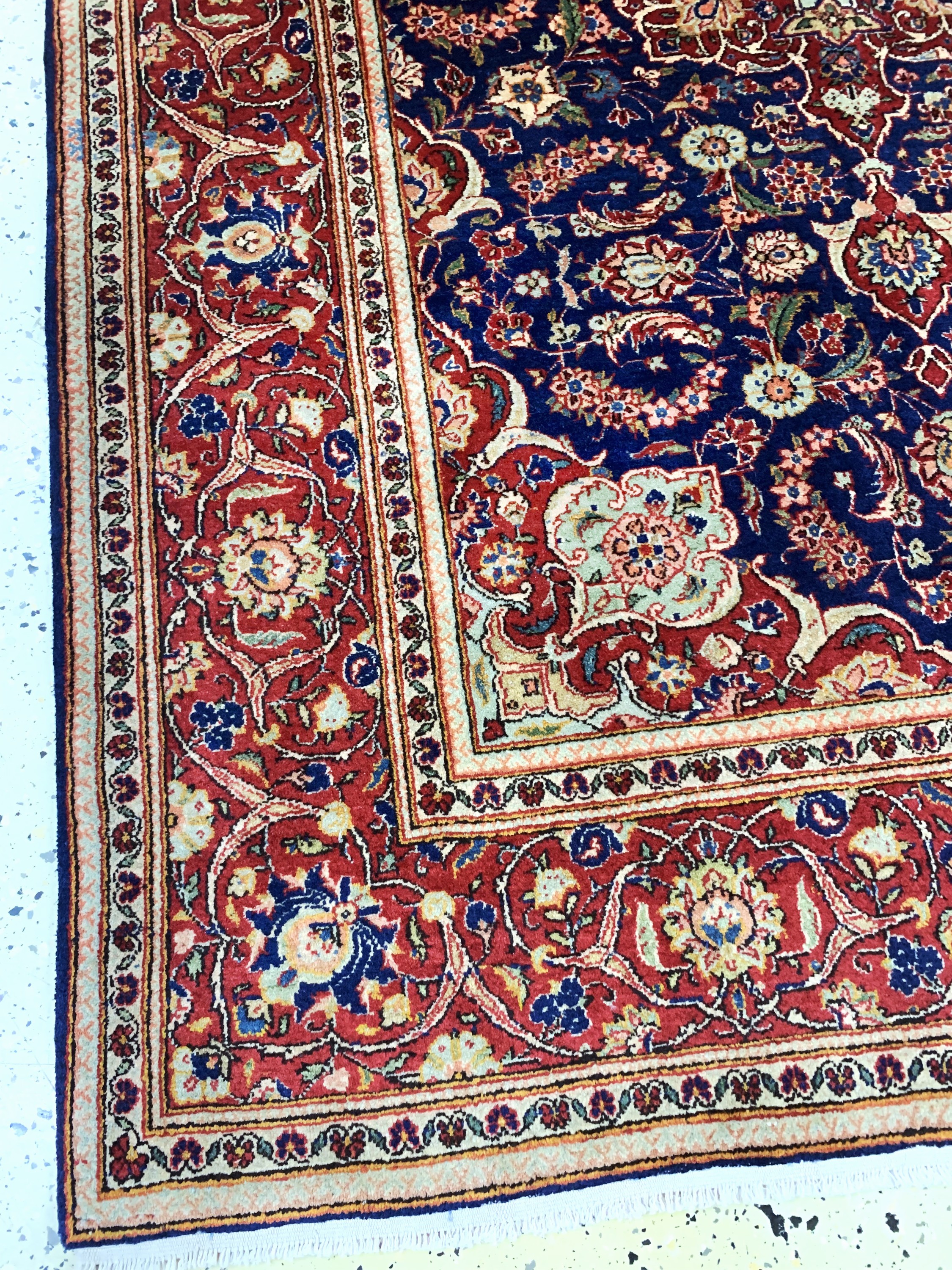 Detail b: Keschan Kork alt, Persien, Anfang 20.Jhd, Korkwolle auf Baumwolle, ca. 200 x 135 cm, gereinigt, EHZ: 2