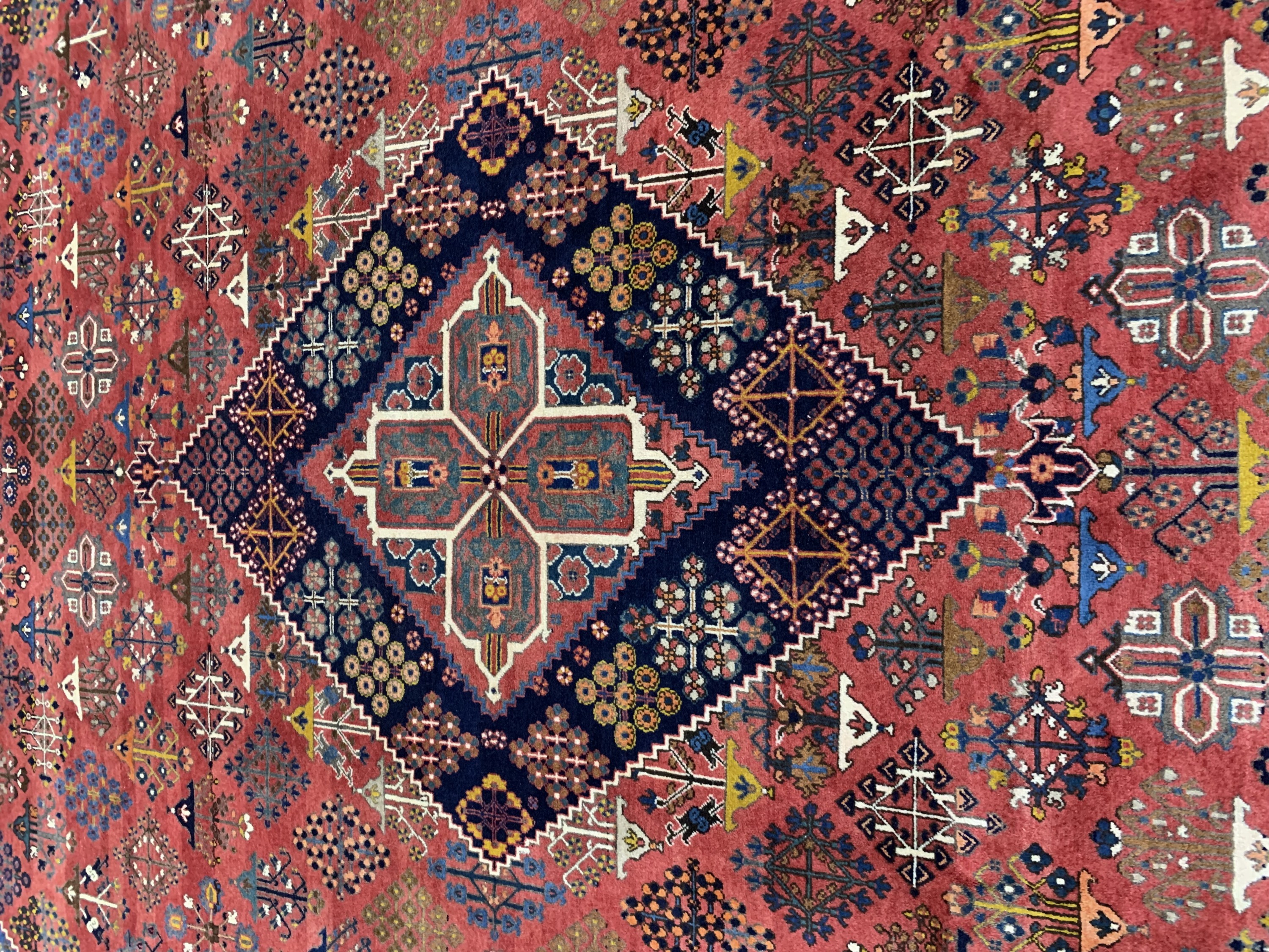 Detail d: Djoshaghan Kork fein, Persien, Mitte 20.Jhd, Korkwolle auf Baumwolle, ca. 375 x 265cm, gereinigt, EHZ: 1-2