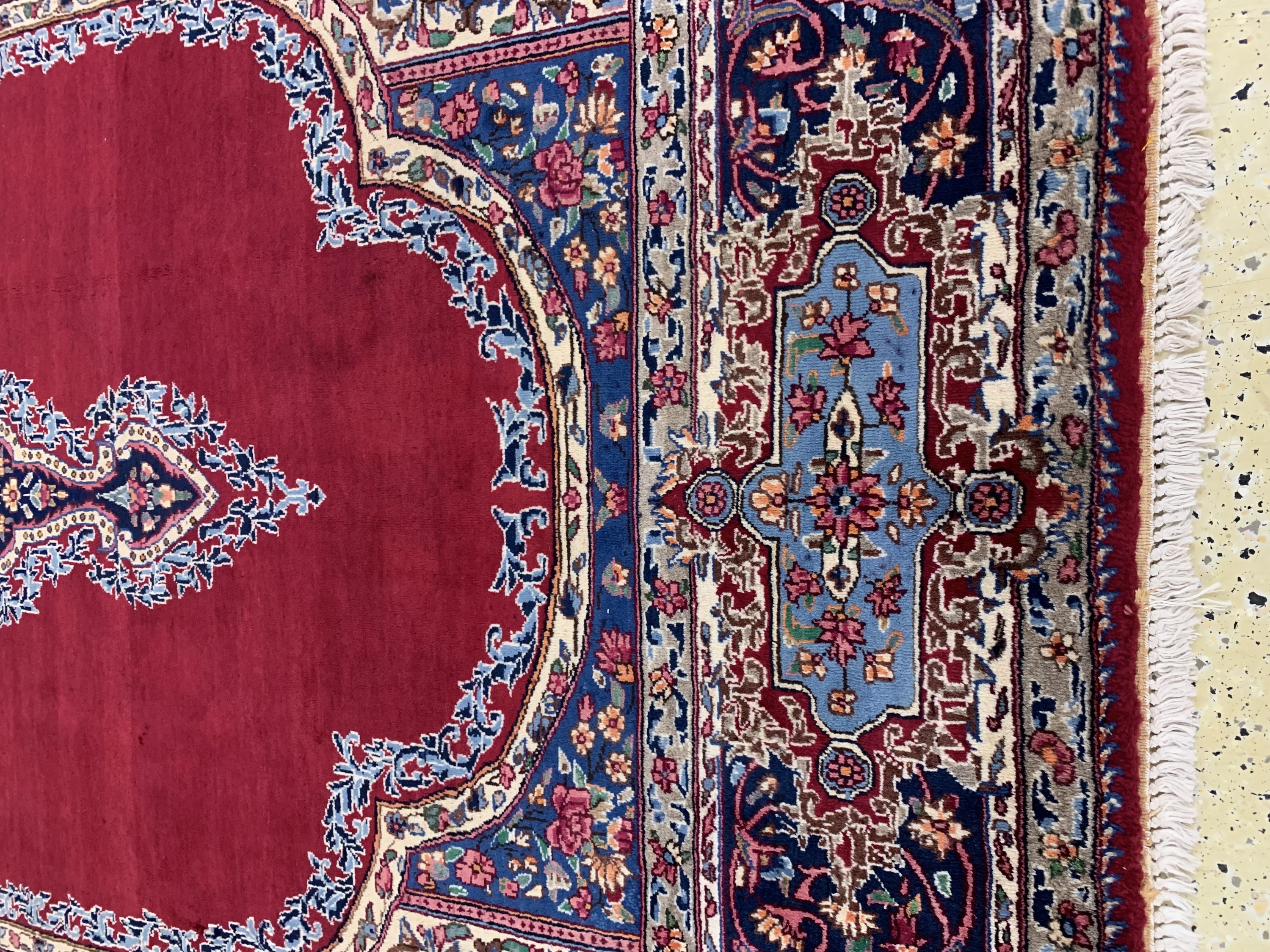 Detail f: Yazd alt, Persien, Anfang 20.Jhd, Wolle aufBaumwolle, ca. 345 x 250 cm, gereinigt, EHZ: 2