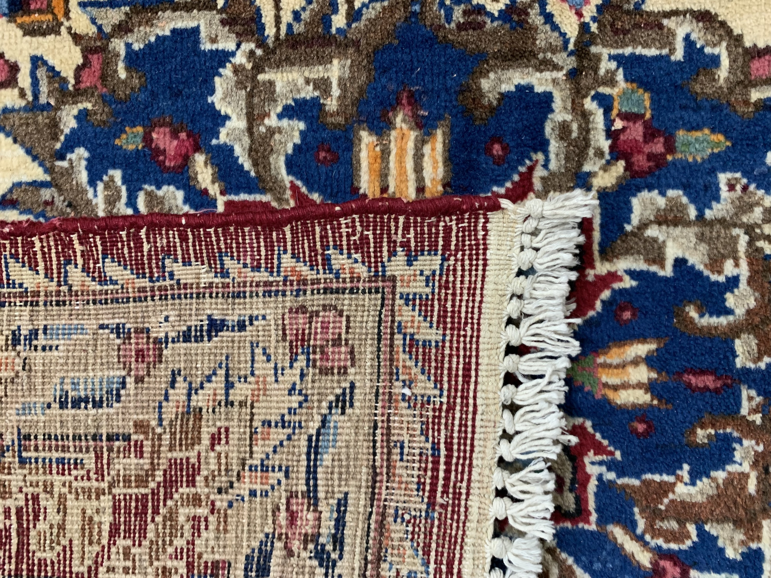 Detail h: Yazd alt, Persien, Anfang 20.Jhd, Wolle aufBaumwolle, ca. 345 x 250 cm, gereinigt, EHZ: 2