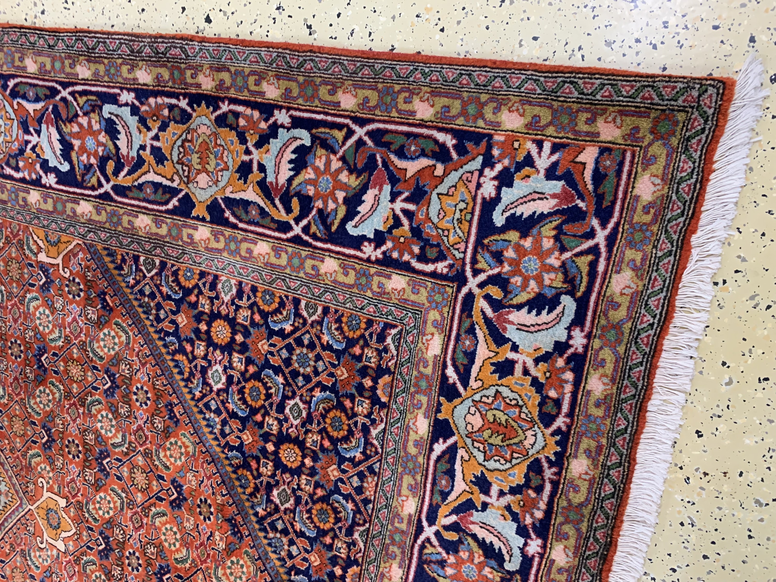 Detail a: Bidjar Kork alt, Persien, Mitte 20.Jhd, Korkwolle auf Baumwolle, ca. 295 x 196 cm, gereinigt, EHZ: 2