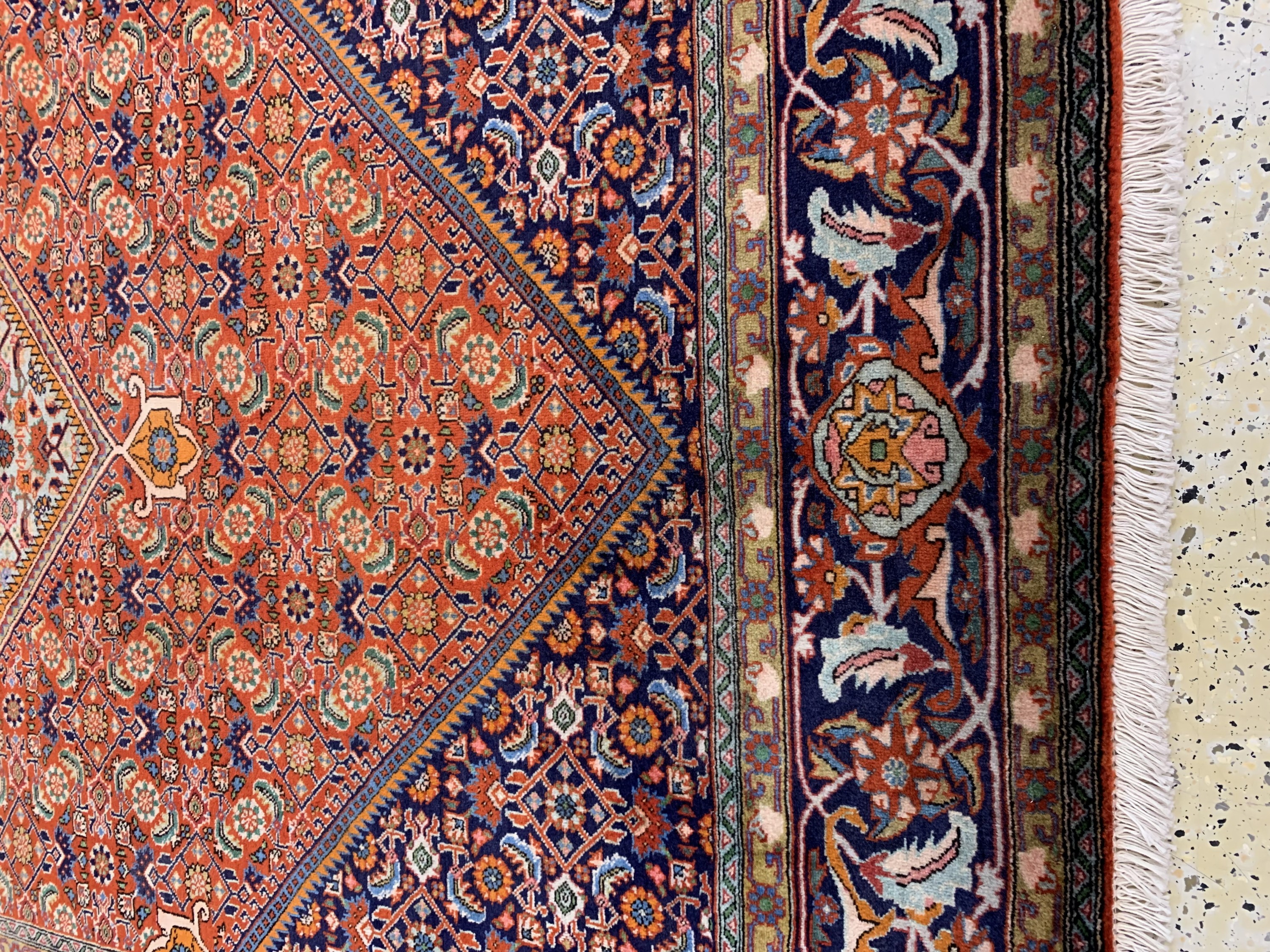 Detail f: Bidjar Kork alt, Persien, Mitte 20.Jhd, Korkwolle auf Baumwolle, ca. 295 x 196 cm, gereinigt, EHZ: 2