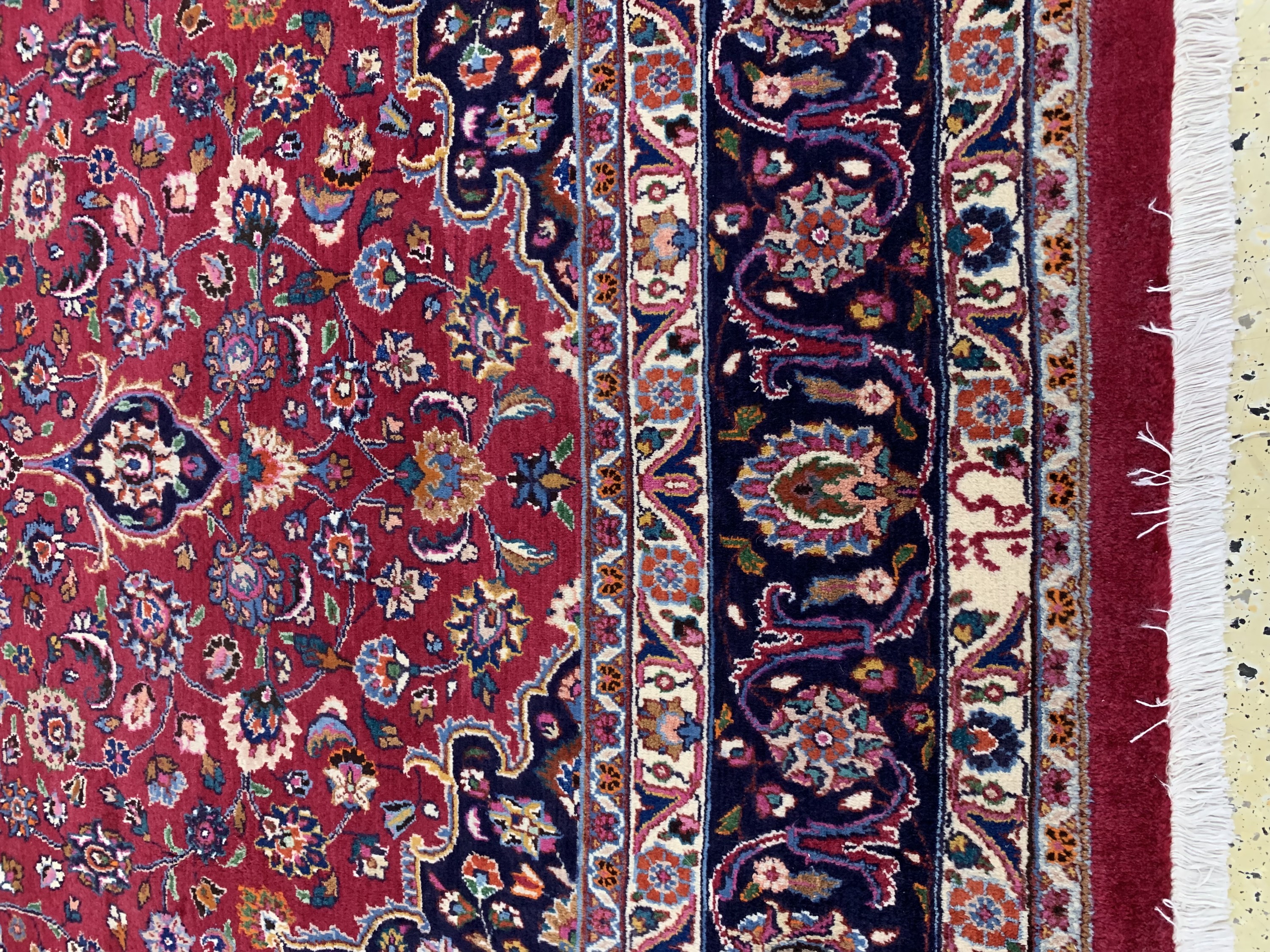 Detail f: Mesched alt Persien, signiert"Panahi", Mitte 20.Jhd, Wolle auf Baumwolle, ca. 340 x 248 cm, gereinigt, EHZ: 2