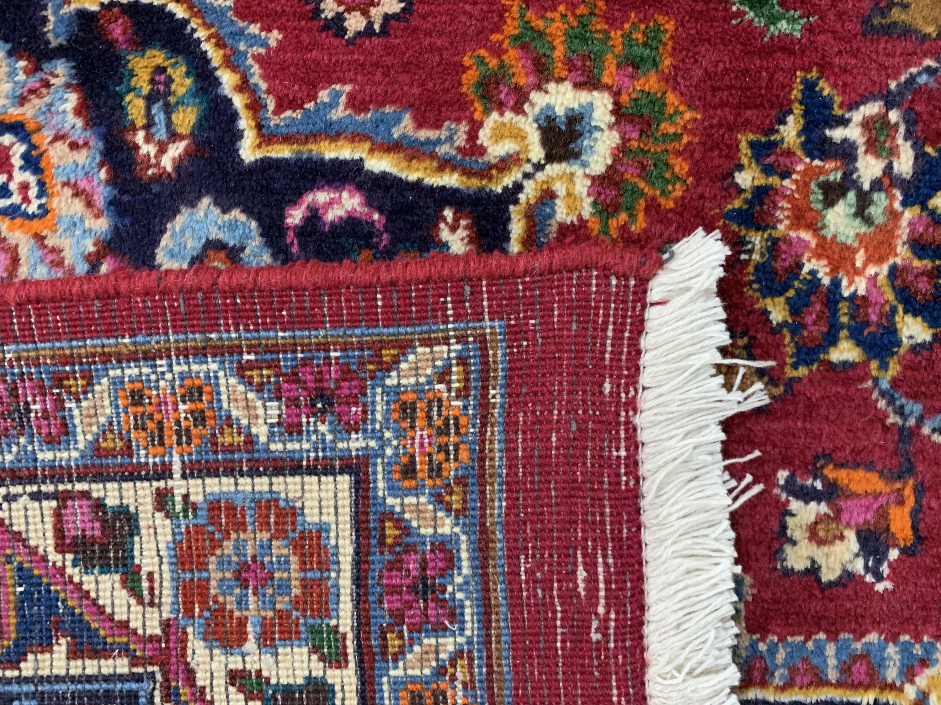 Detail h: Mesched alt Persien, signiert"Panahi", Mitte 20.Jhd, Wolle auf Baumwolle, ca. 340 x 248 cm, gereinigt, EHZ: 2