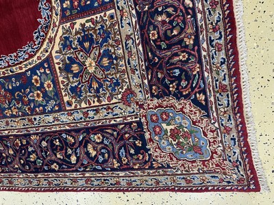 26968757c - Yazd alt, Persien, Anfang 20.Jhd, Wolle aufBaumwolle, ca. 345 x 250 cm, gereinigt, EHZ: ...