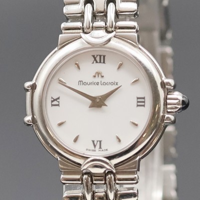 26968792a - MAURICE LACROIX Damenarmbanduhr in Stahl Referenz 59725, Schweiz um 2005, quarz, ...