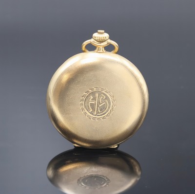 26968814a - IWC Savonette Herrentaschenuhr in GG 585/000, Schweiz um 1925, guill. 3-Deckel Goldgeh., ...