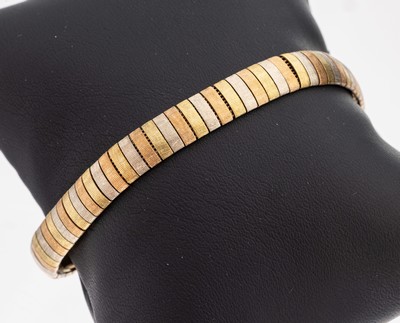 Image 26969007 - 8 kt Gold Armband, GG/WG/RG 333/000, ca. 14.9 g, L. ca. 18 cm, Kastenschloss mit ...