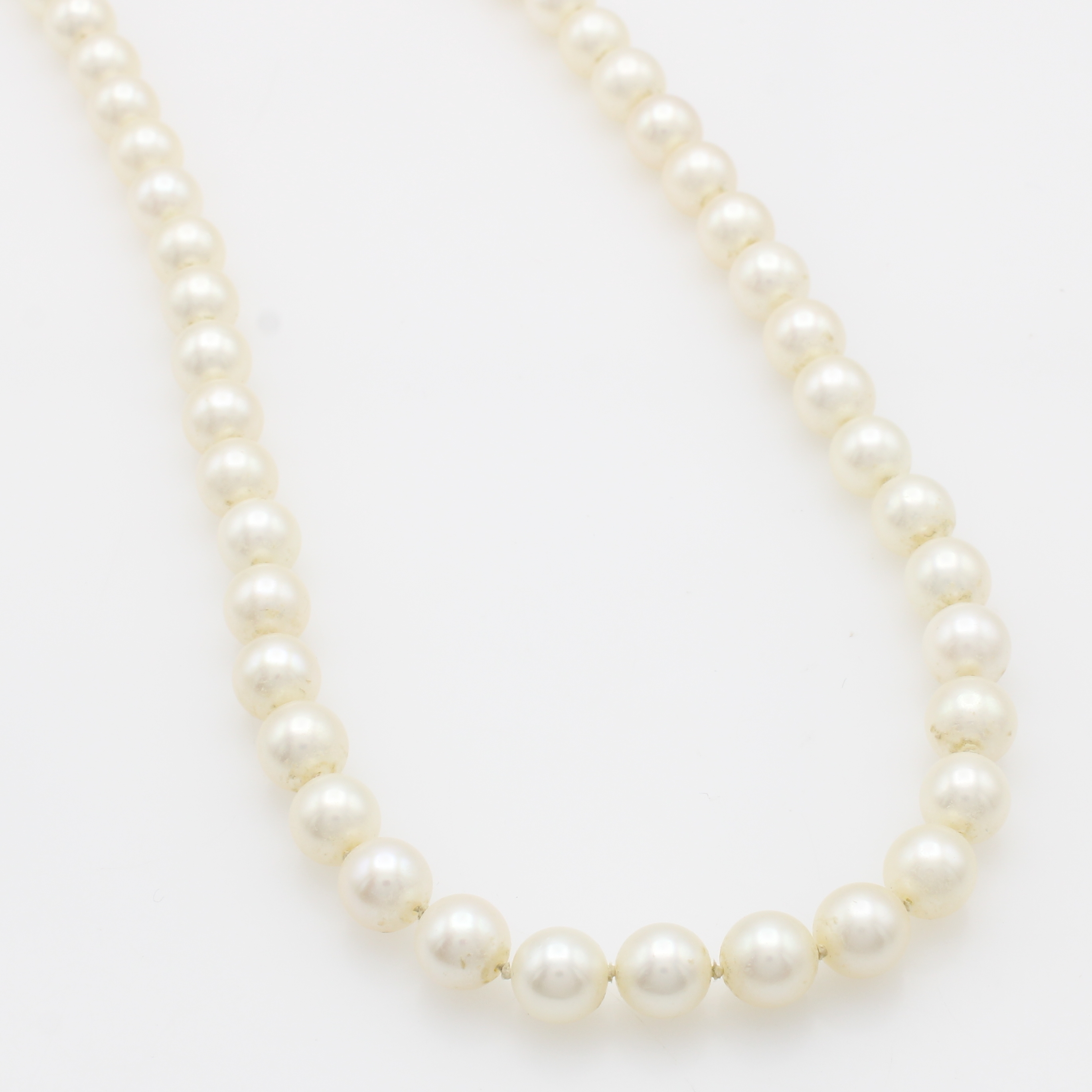 Image 26969283 - Akoyaperlcollier, Wechselkugelschließe WG 750/000, Perld. ca. 7.5-8 mm, L. ca. 51 cm