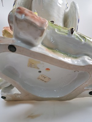 26969252j - Große Porzellanfigur, Meissen, um 1900, Entwurf J.J. Kaendler 1741, Haushahn auf ...