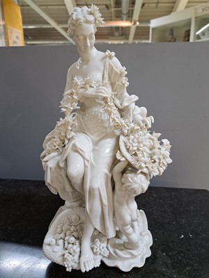 26969289f - 3 große Porzellanfiguren, Nymphenburg, um 1900, weiß, Darstellung der Jahreszeiten ...