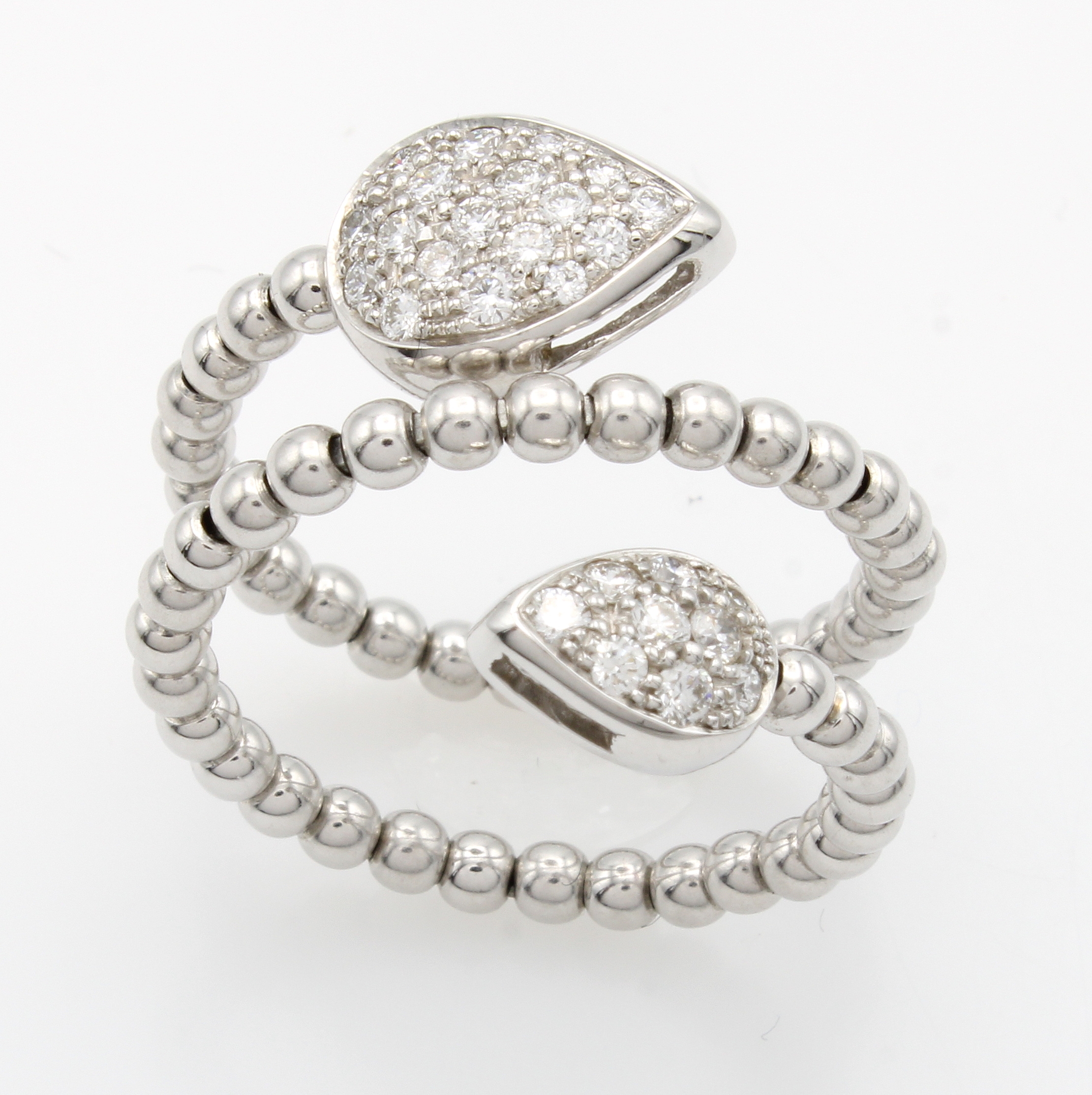 Image 26969397 - Spiralkugelring mit Brillanten, WG 750/000, Brill. zus. ca. 0.52 ct feines Weiß/si, l. ...