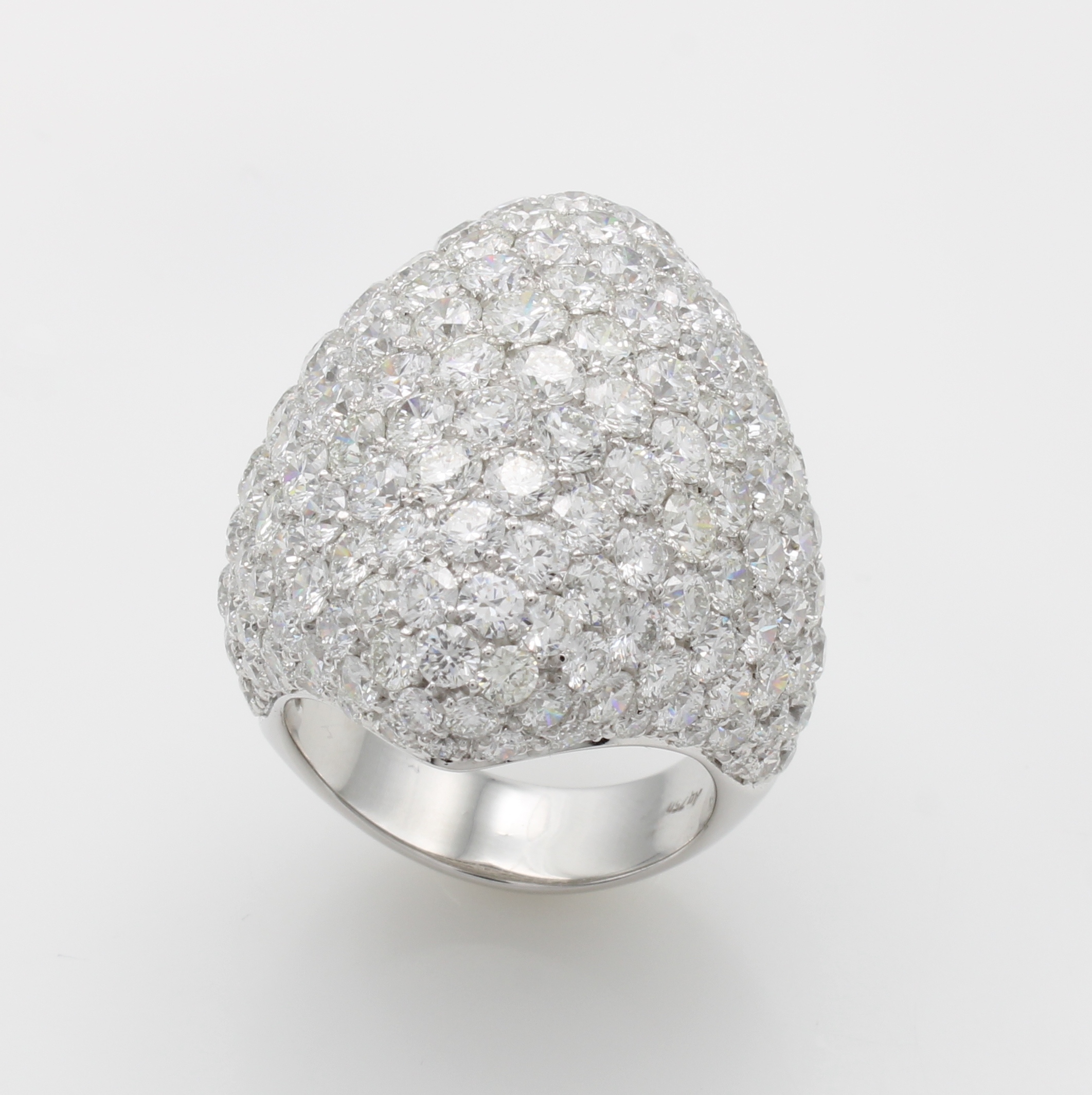 Image 26969403 - Ring mit Brillanten, WG 750/000, 189 Brill. zus. ca. 14.83 ct feines Weiß/si, ...