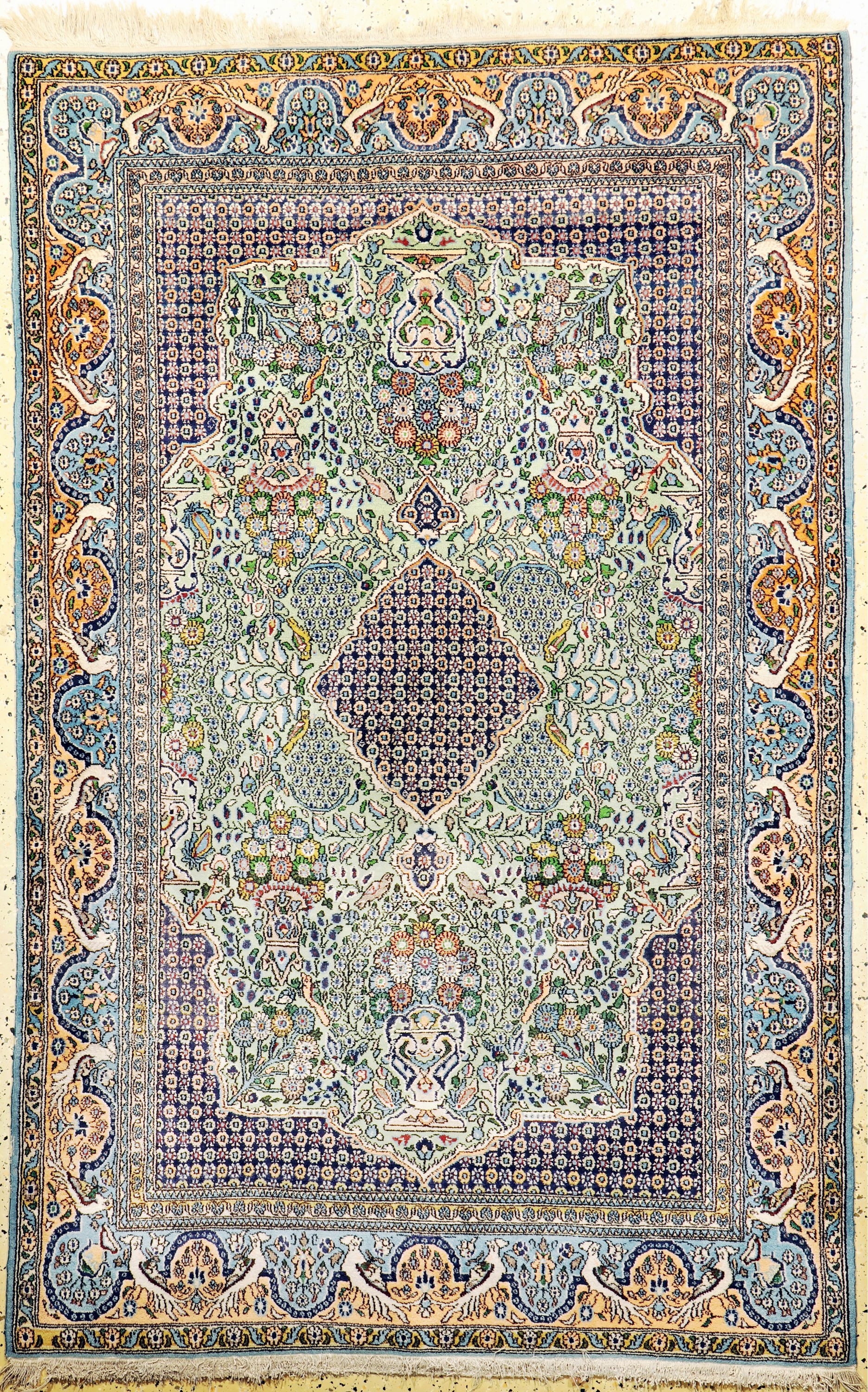 Ghom alt, Persien, Mitte 20.Jhd, Wolle mit Seide, ca. 215 x 140 cm, EHZ: 2