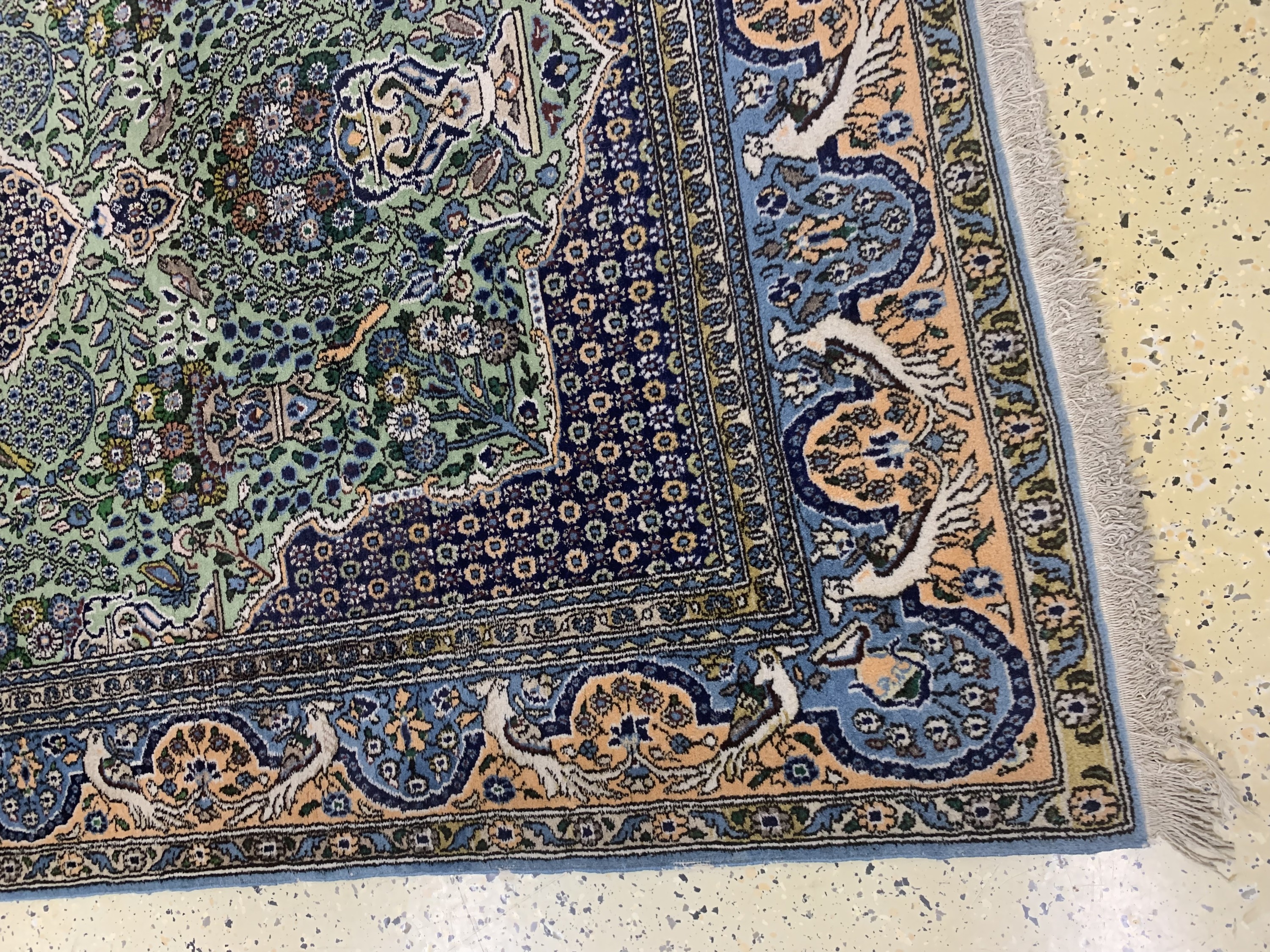 Detail b: Ghom alt, Persien, Mitte 20.Jhd, Wolle mit Seide, ca. 215 x 140 cm, EHZ: 2