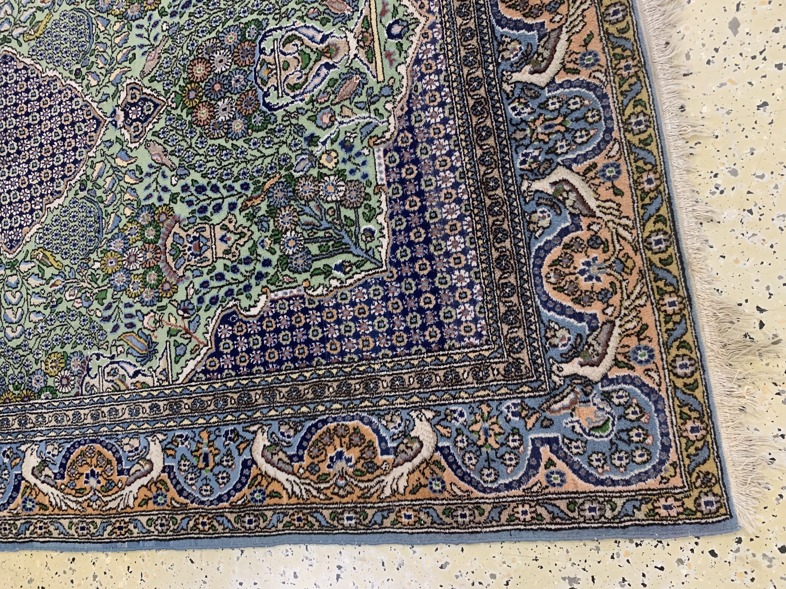Detail d: Ghom alt, Persien, Mitte 20.Jhd, Wolle mit Seide, ca. 215 x 140 cm, EHZ: 2