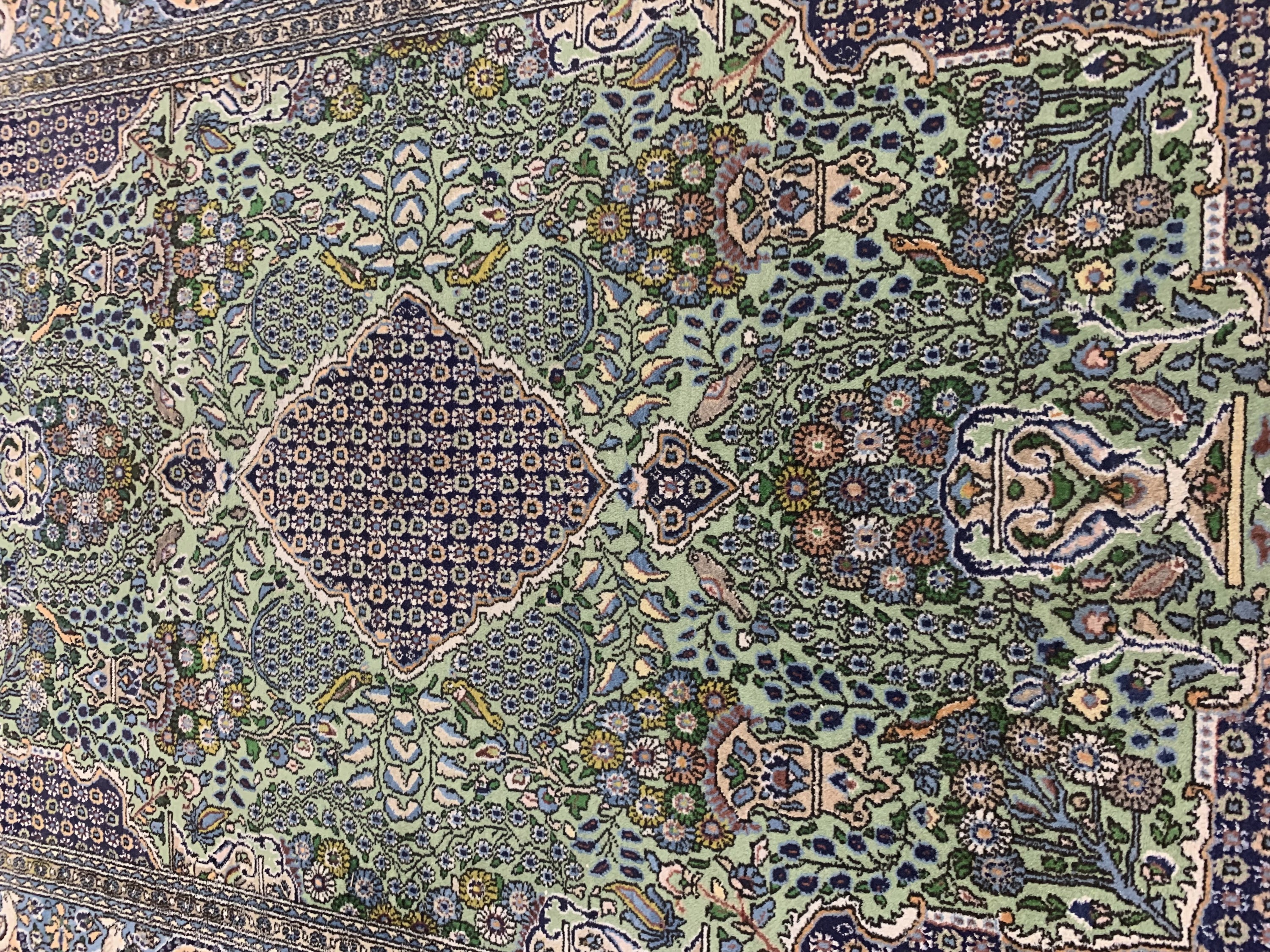 Detail e: Ghom alt, Persien, Mitte 20.Jhd, Wolle mit Seide, ca. 215 x 140 cm, EHZ: 2