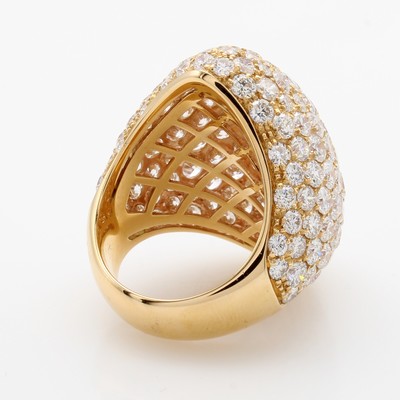 26969401c - Ring mit Brillanten, RoséG 750/000, 167 Brill. zus. ca. 13.80 ct feines Weiß/si, ...