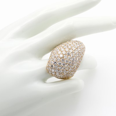 26969402a - Ring mit Brillanten, RoséG 750/000, 189 Brill. zus. ca. 14.83 ct feines Weiß/si, ...