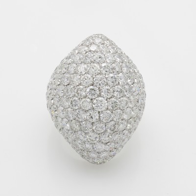 26969403a - Ring mit Brillanten, WG 750/000, 189 Brill. zus. ca. 14.83 ct feines Weiß/si, ...