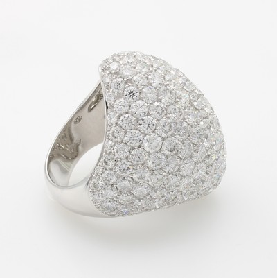 26969403b - Ring mit Brillanten, WG 750/000, 189 Brill. zus. ca. 14.83 ct feines Weiß/si, ...