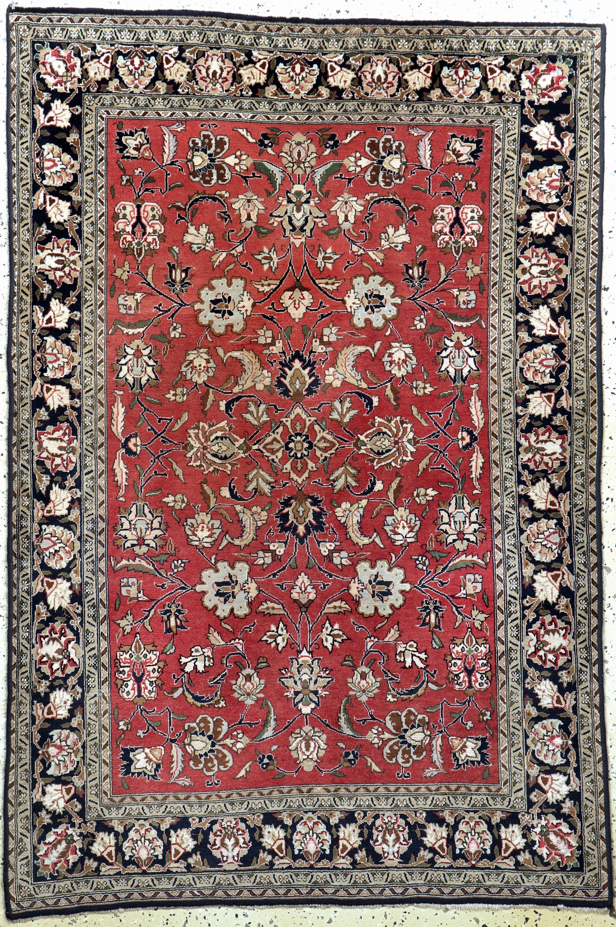 Ghom Kork, Persien, Mitte 20.Jhd, Korkwollemit Seide, ca. 160 x 110 cm, EHZ: 2